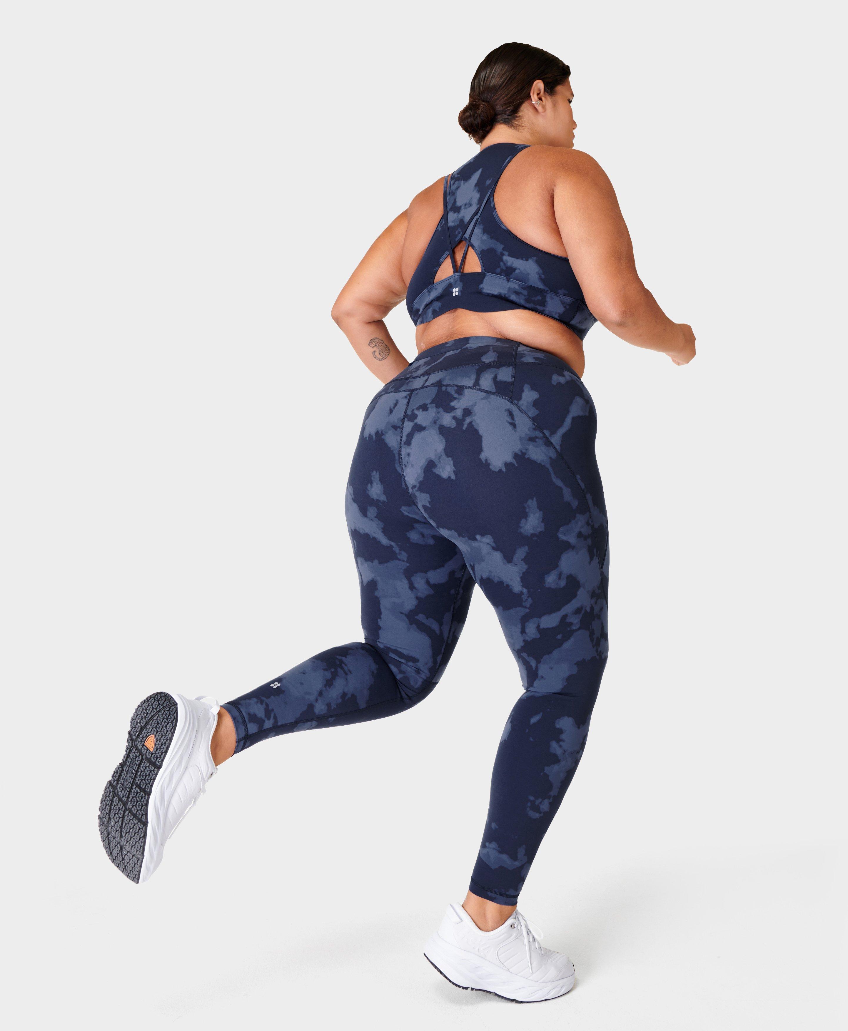 Power Gym Leggings - Blue Fade Print, Women's Leggings