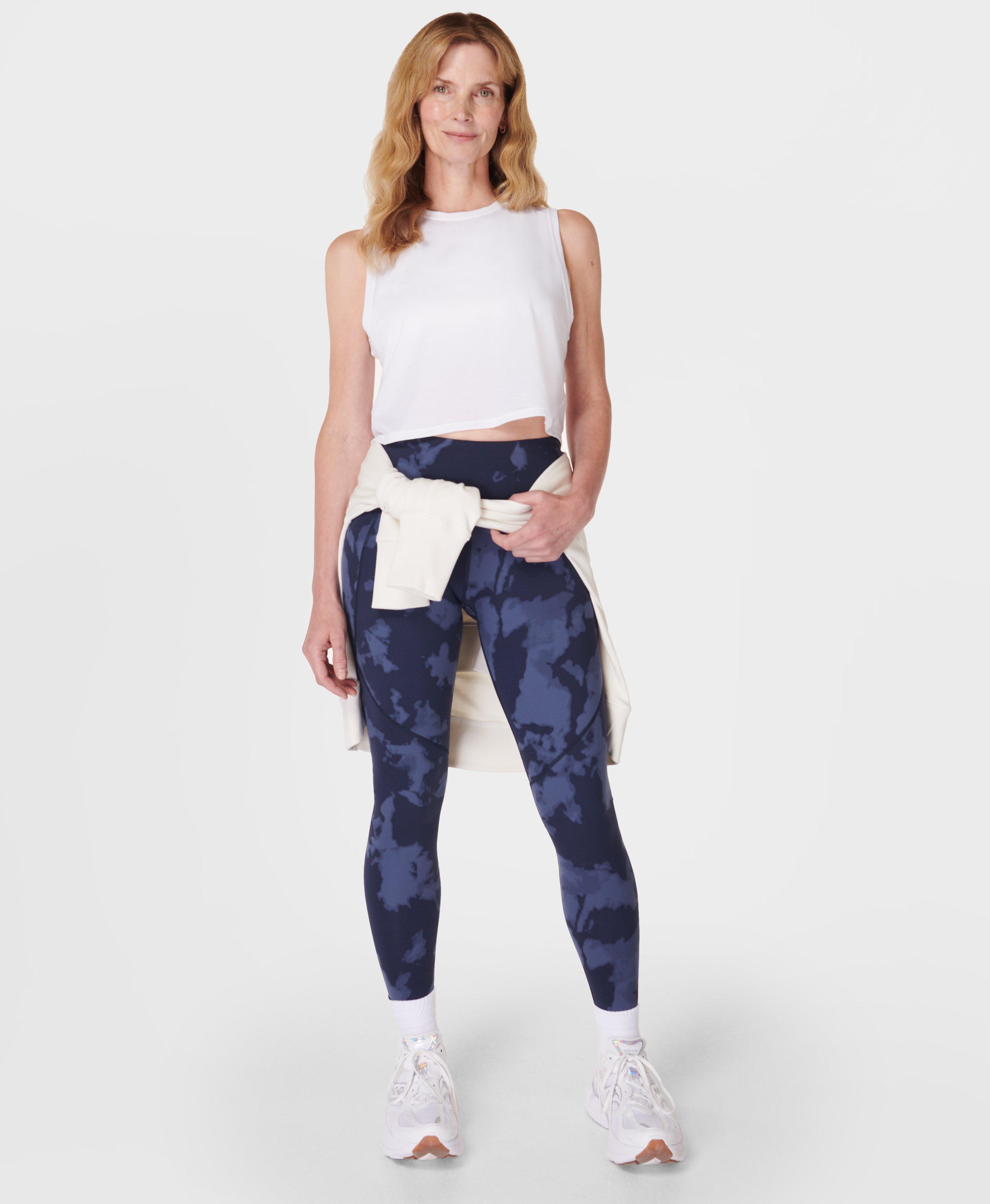 Sweaty Betty Thermodynamic Leggings Beetle Blue Colour Block- Size