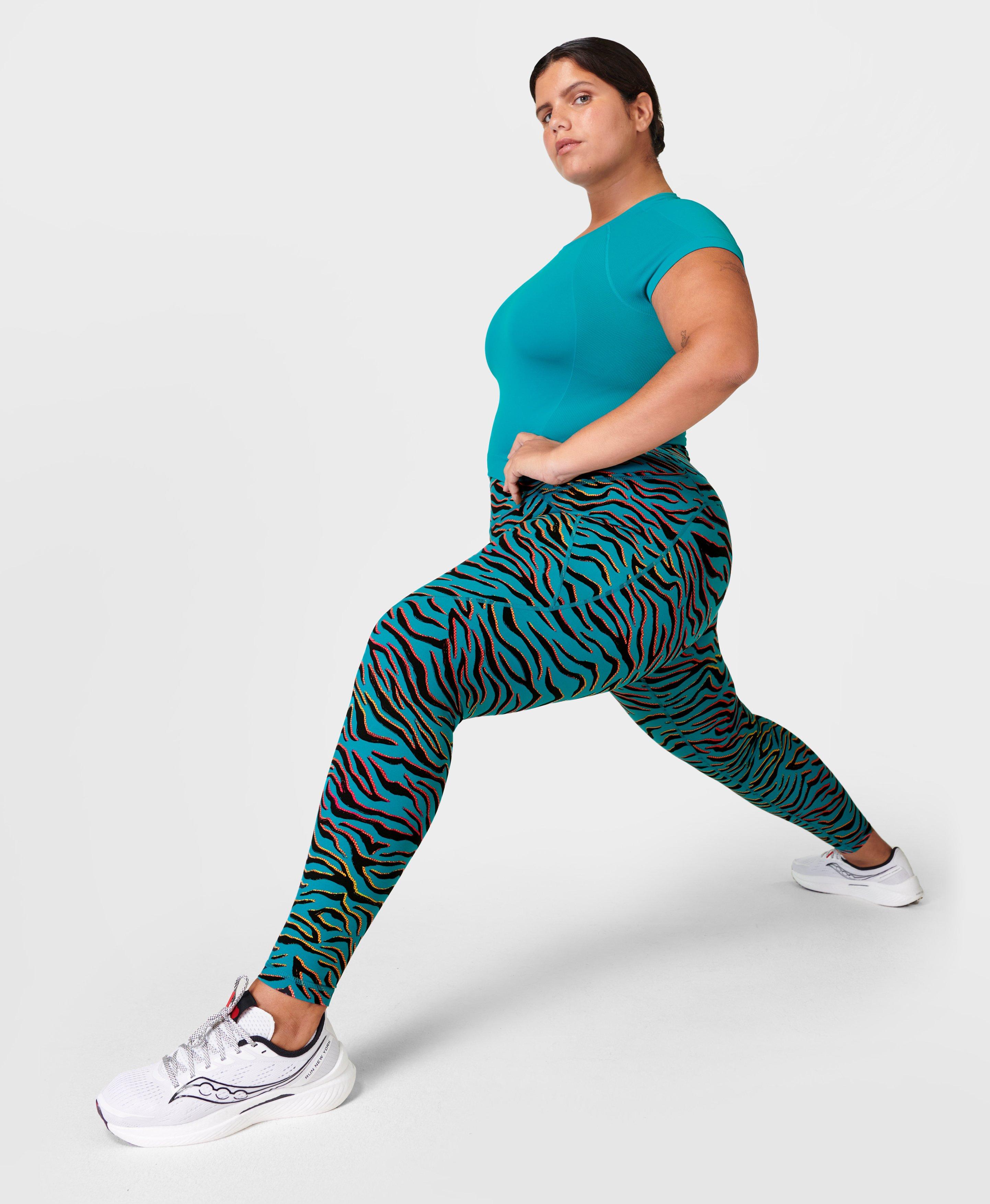 Buy Sweaty Betty Blue Animal Swirl Print Full Length Power Workout Leggings  from Next USA