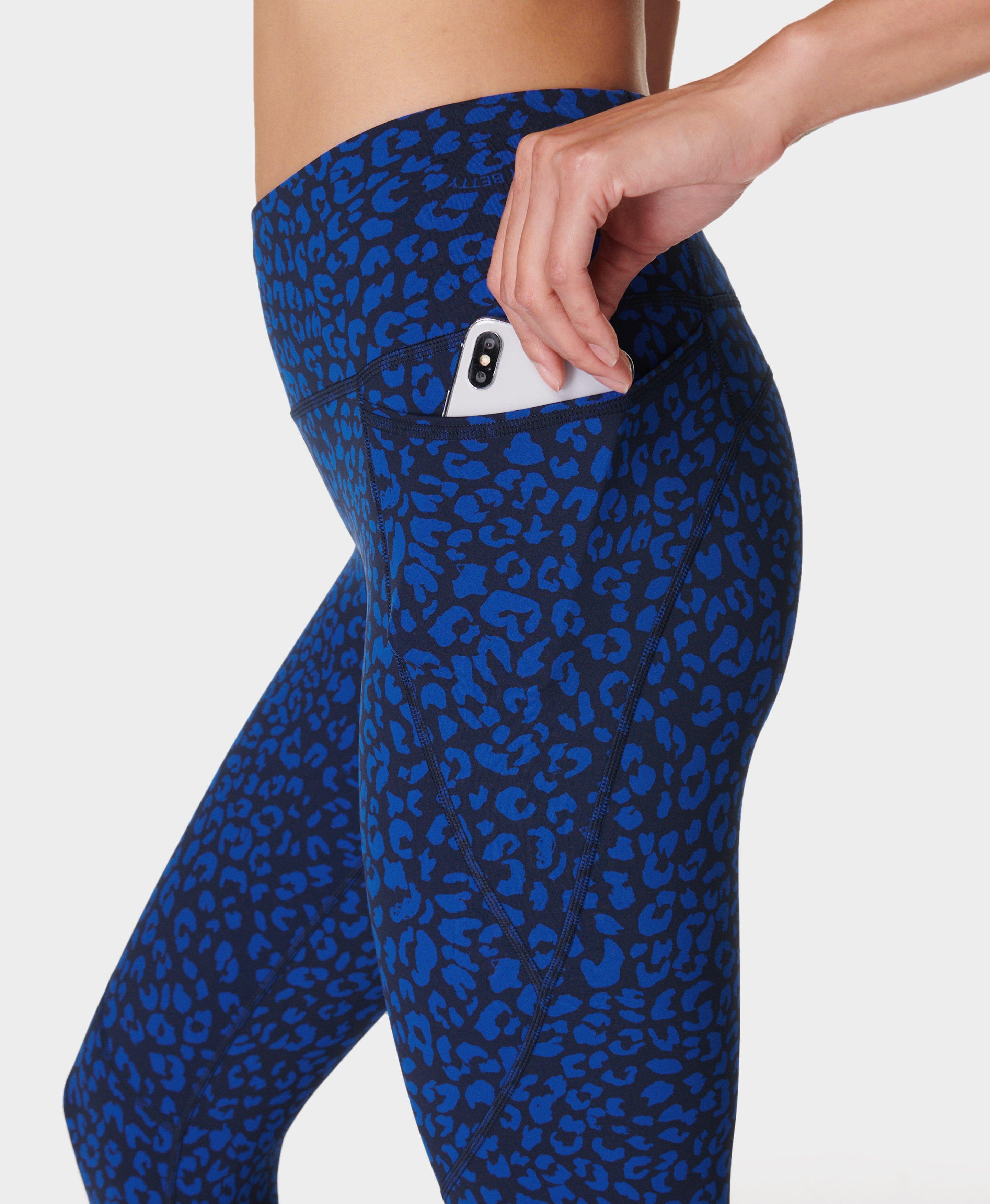 Sweaty selling Betty Power 7/8 Workout Leggings in Blue SB Move Print