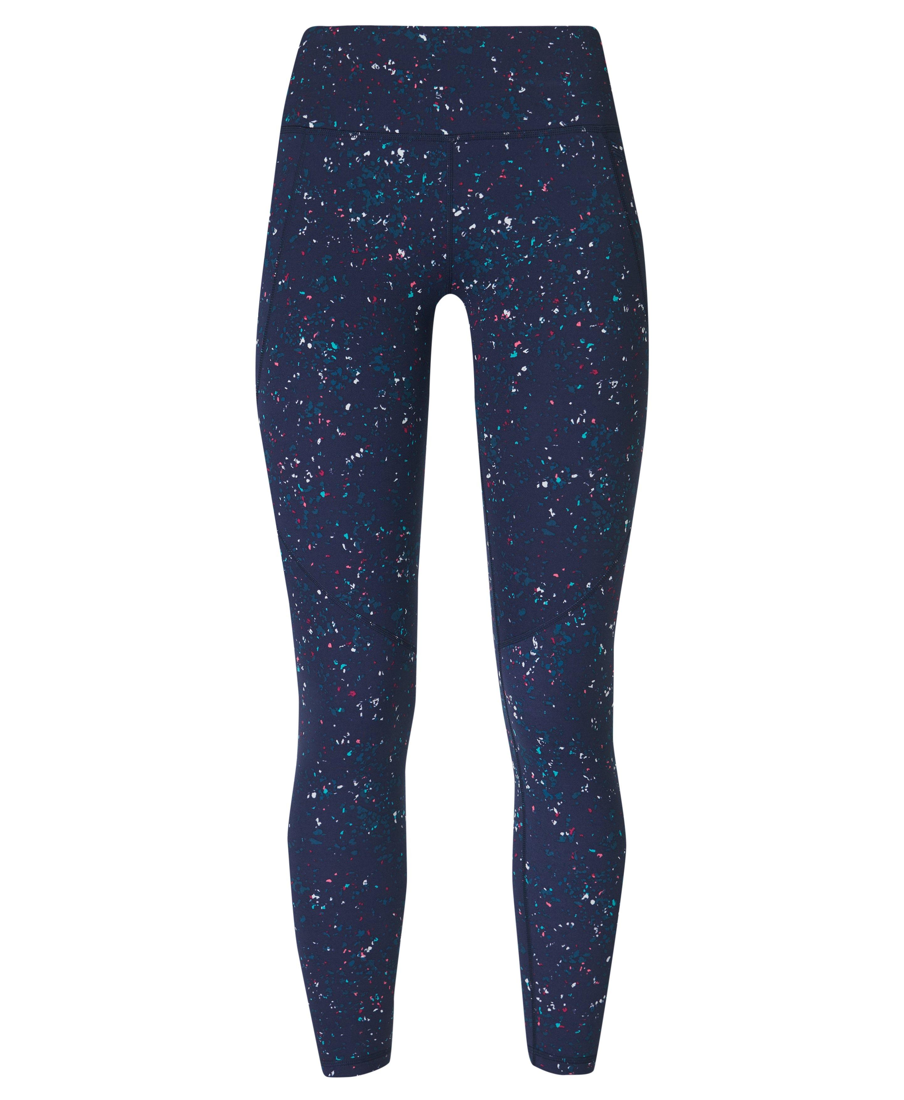 Navy blue patterned leggings best sale