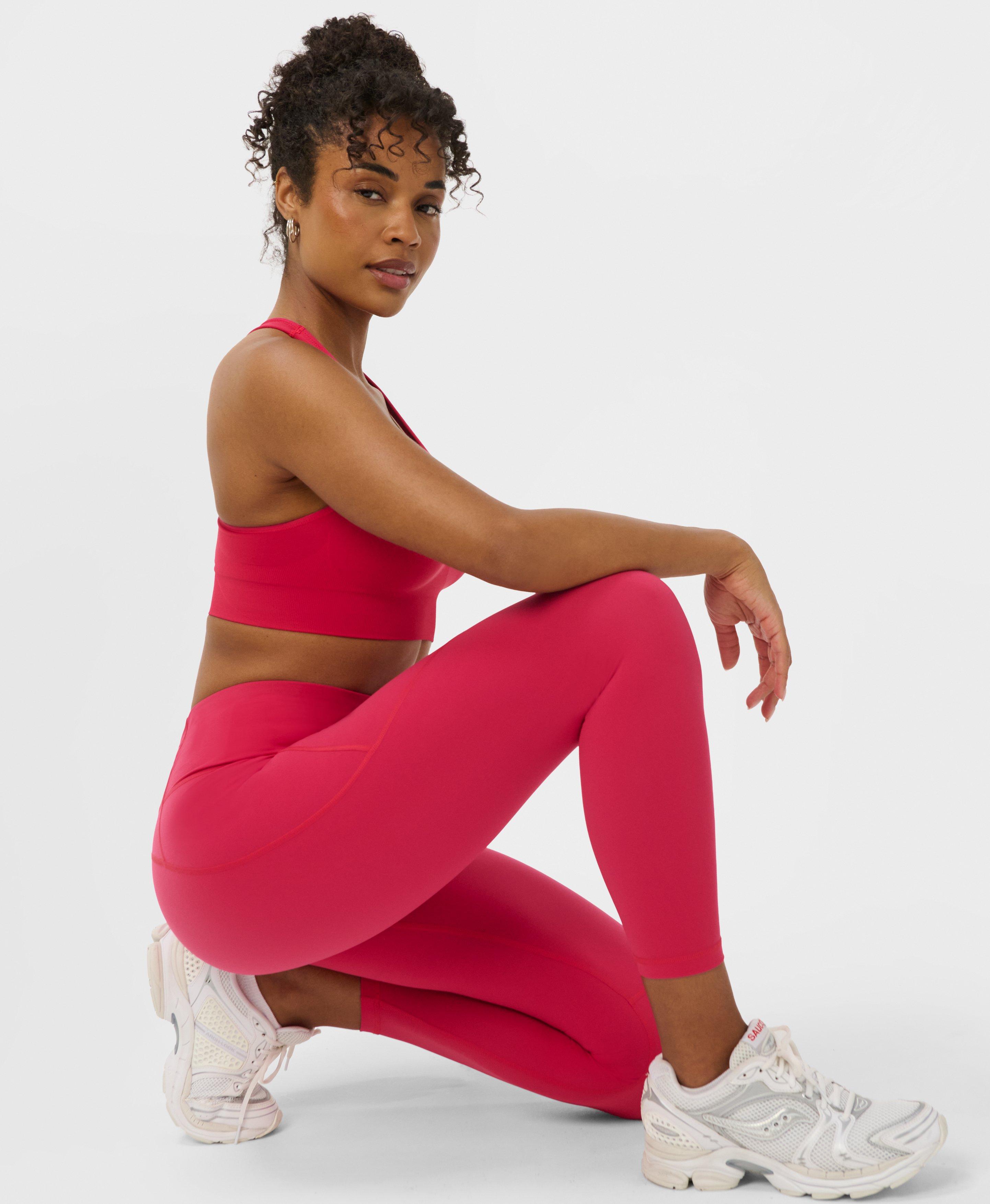Power 7/8 Workout Leggings - Crimson Red | Women's Leggings