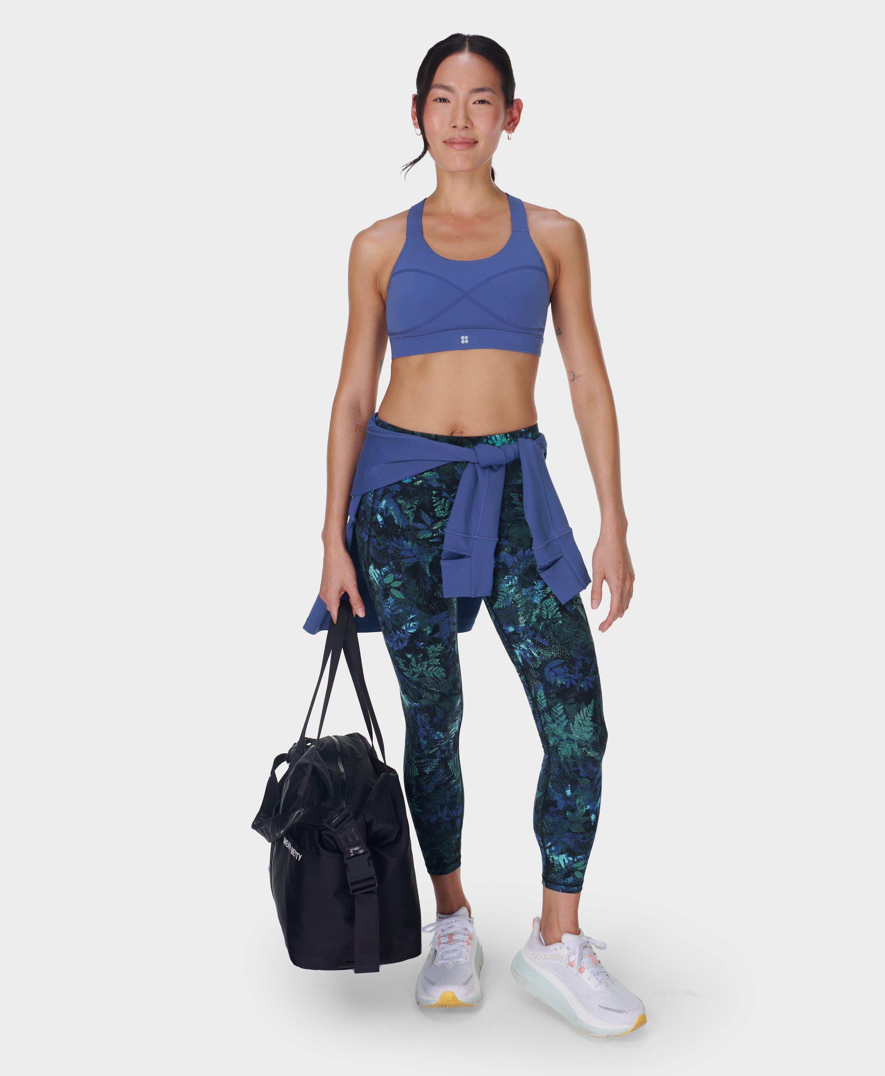 Power 7/8 Workout Leggings - Green Forest Print | Women