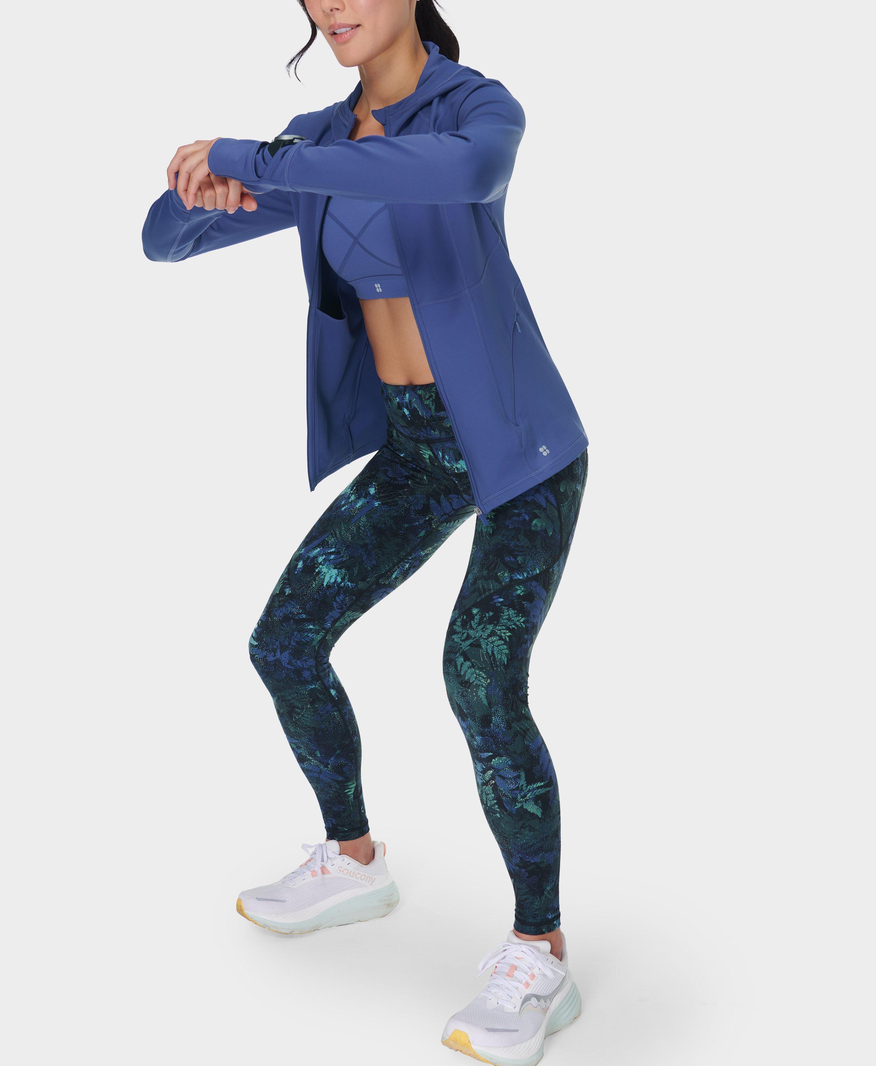 Power Gym Leggings - Green Forest Print | Women