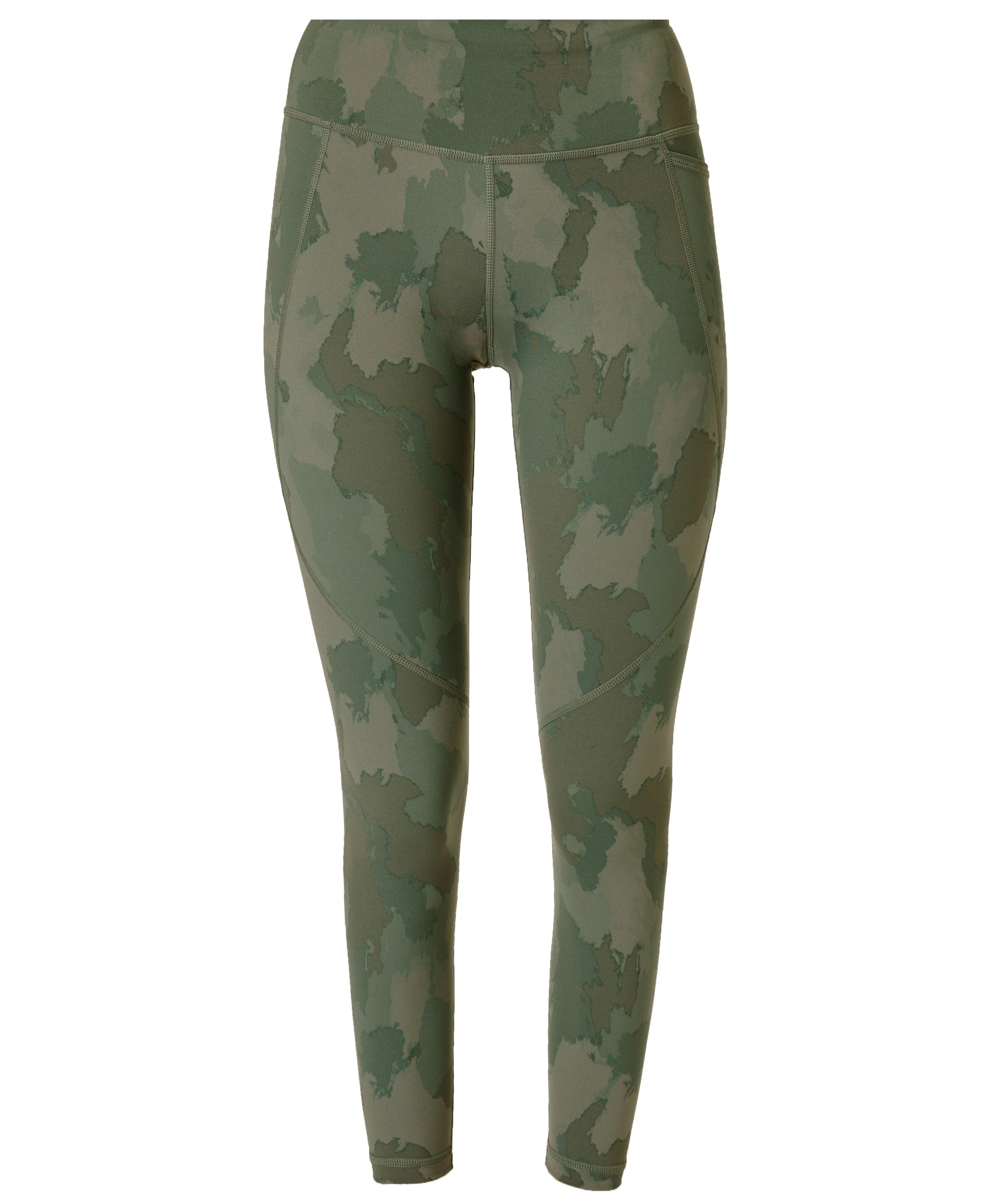 Marika Green Camo Camouflage High Waist Full Length Leggings Yoga