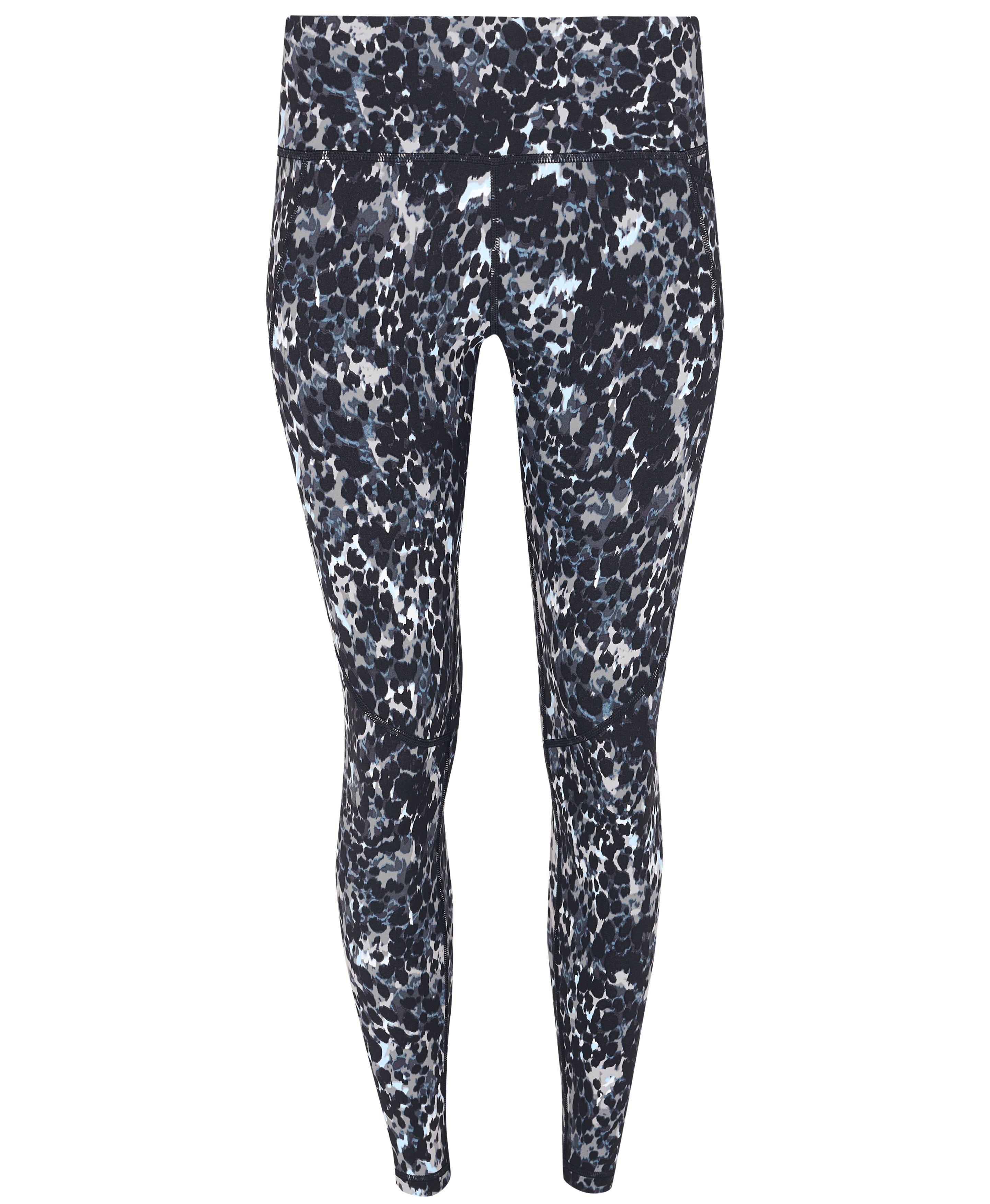 Power 7/8 Gym Leggings - Grey Dapple Print