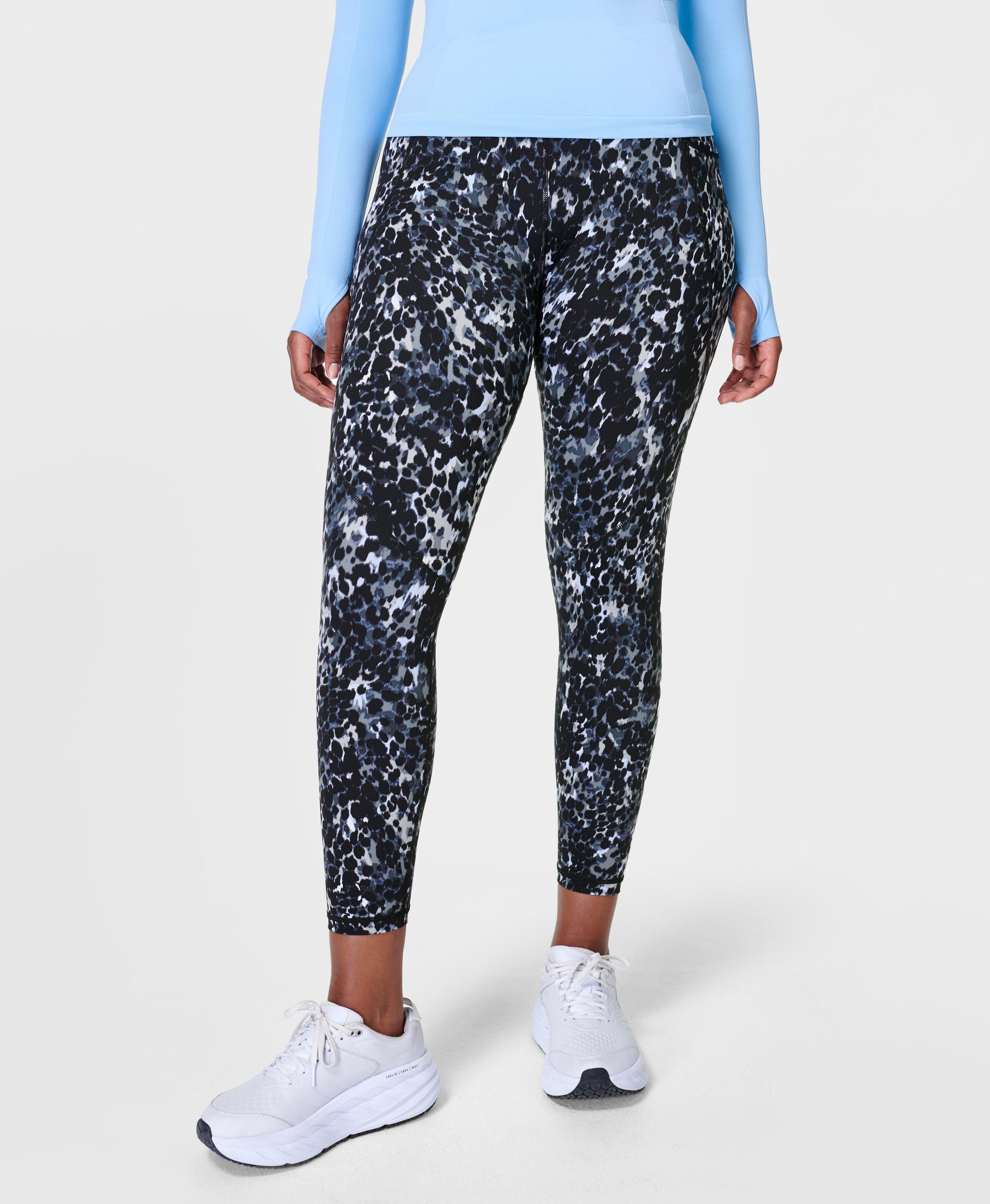 Power 7/8 Gym Leggings - Grey Dapple Print