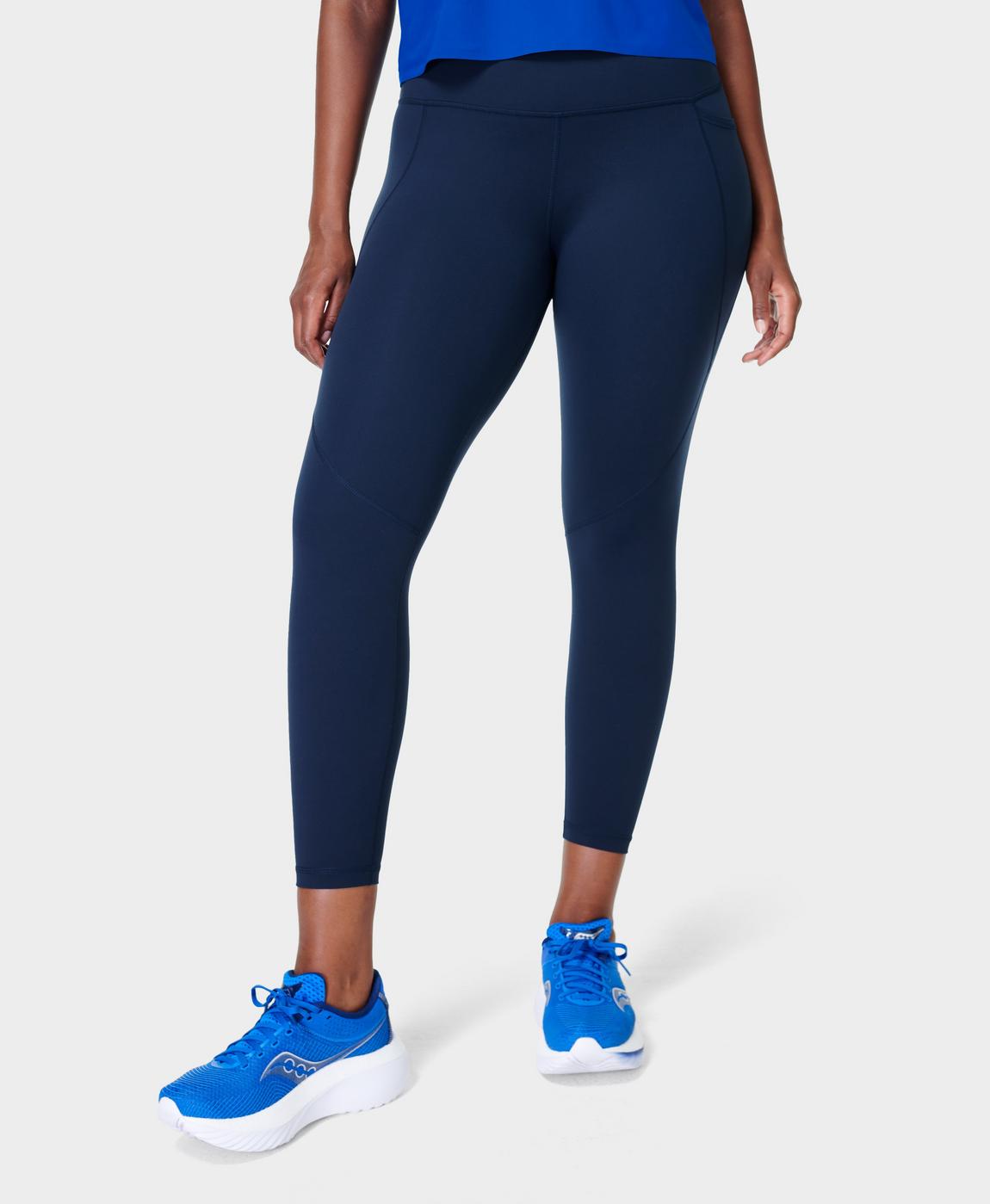 Power 7/8 Gym Leggings - Navy Blue, Women's Leggings