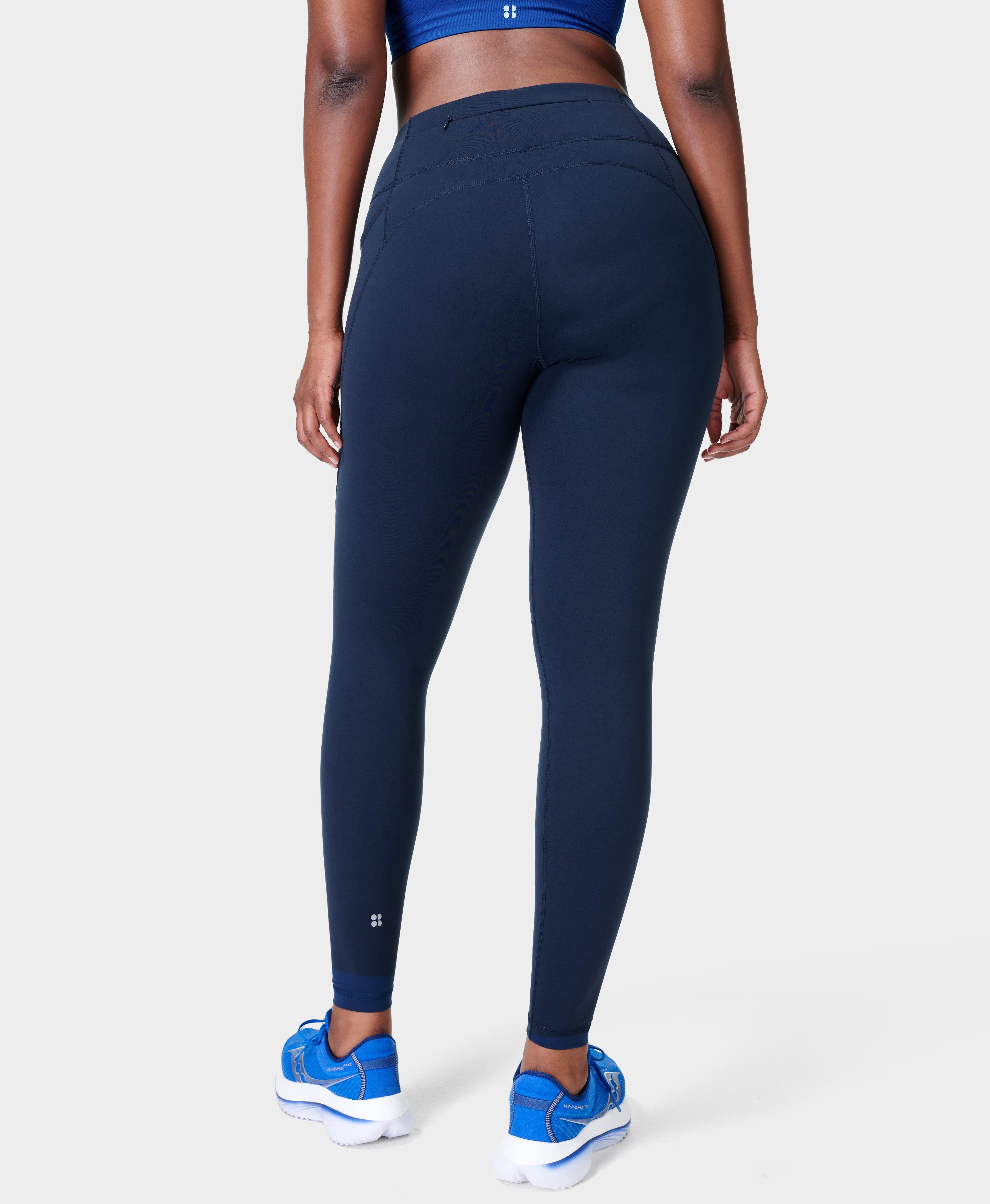 Power Gym Leggings - Navy Blue, Women's Leggings