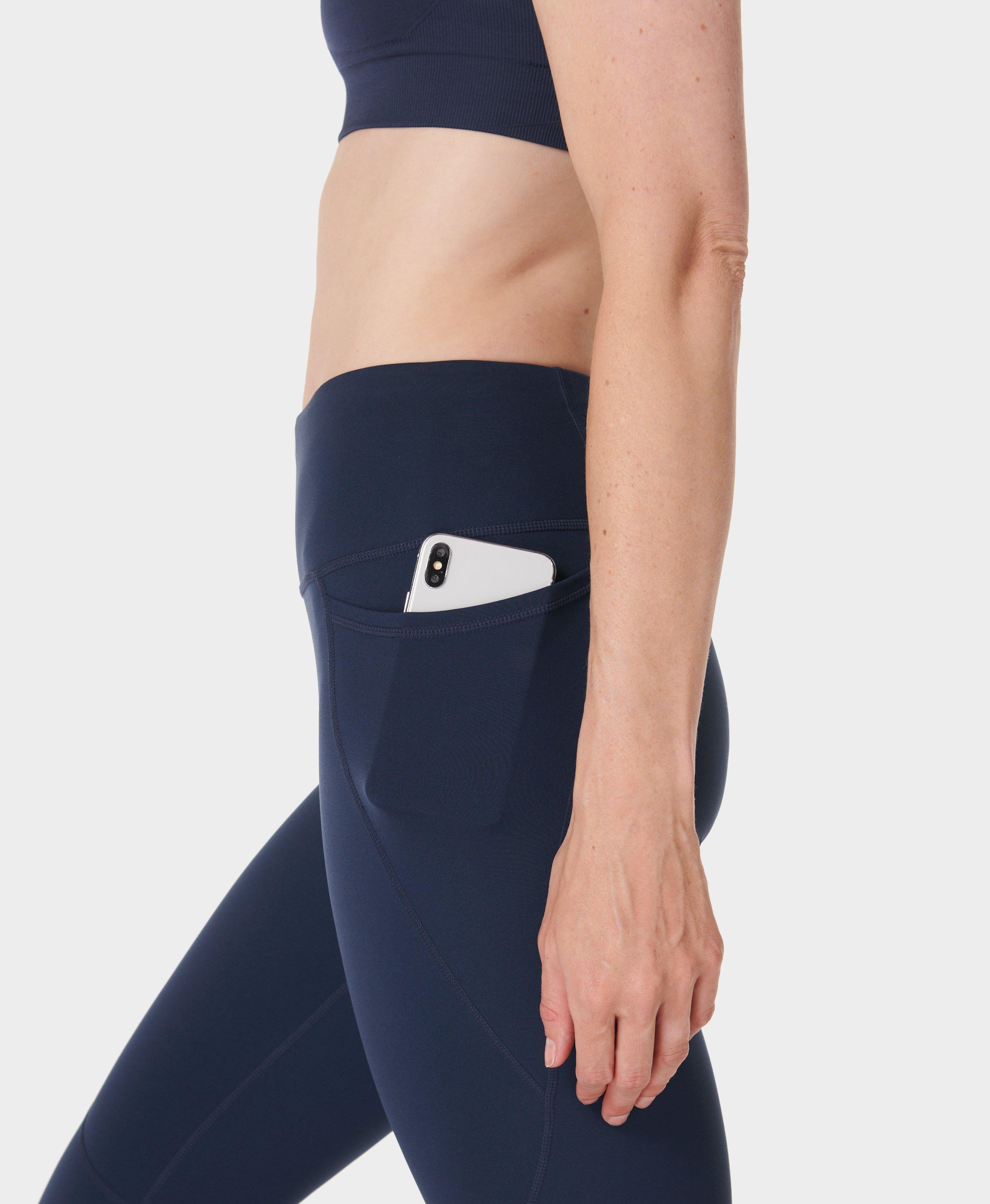 Power Gym Leggings - Navy Blue, Women's Leggings