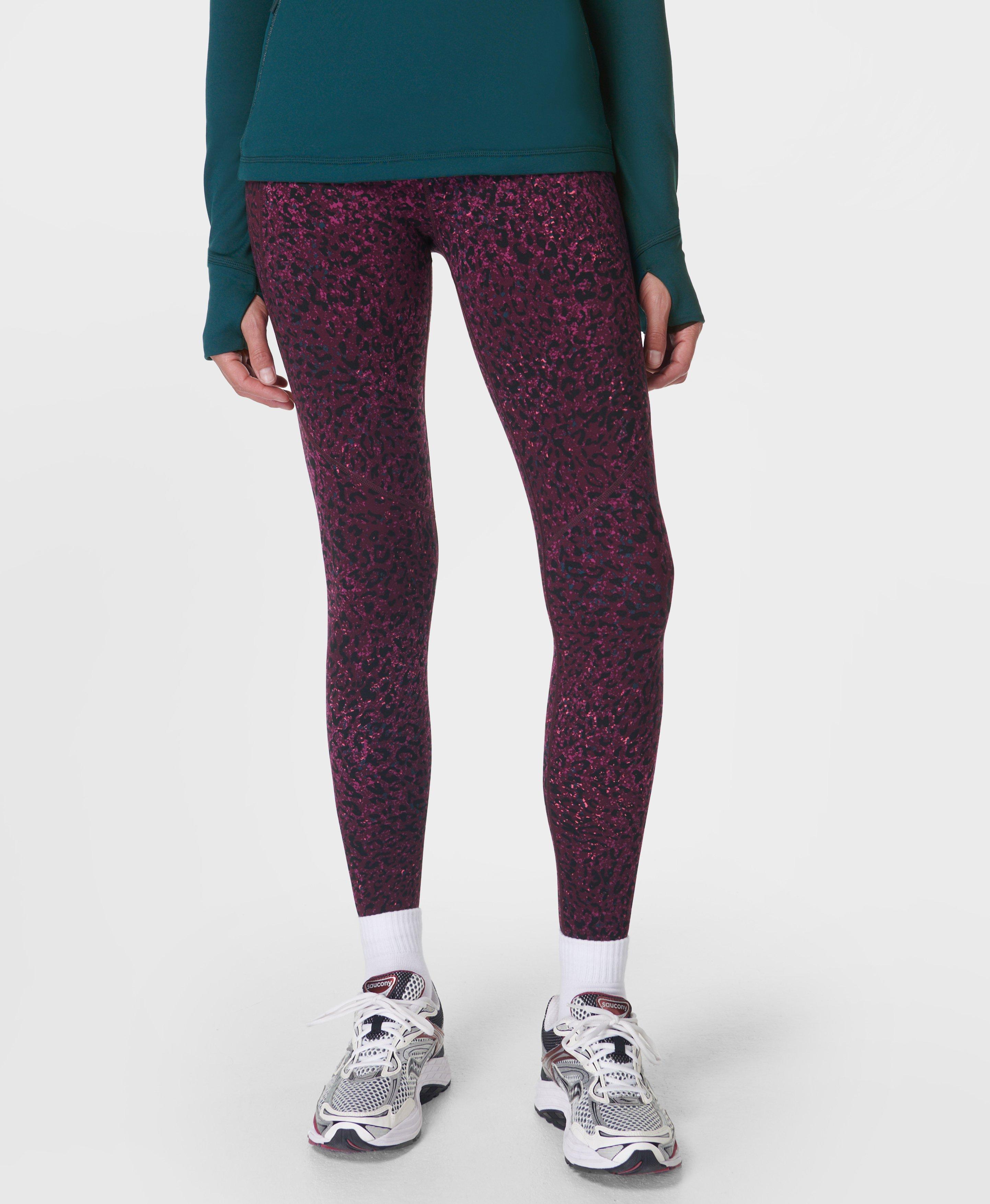 Dark purple workout leggings deals