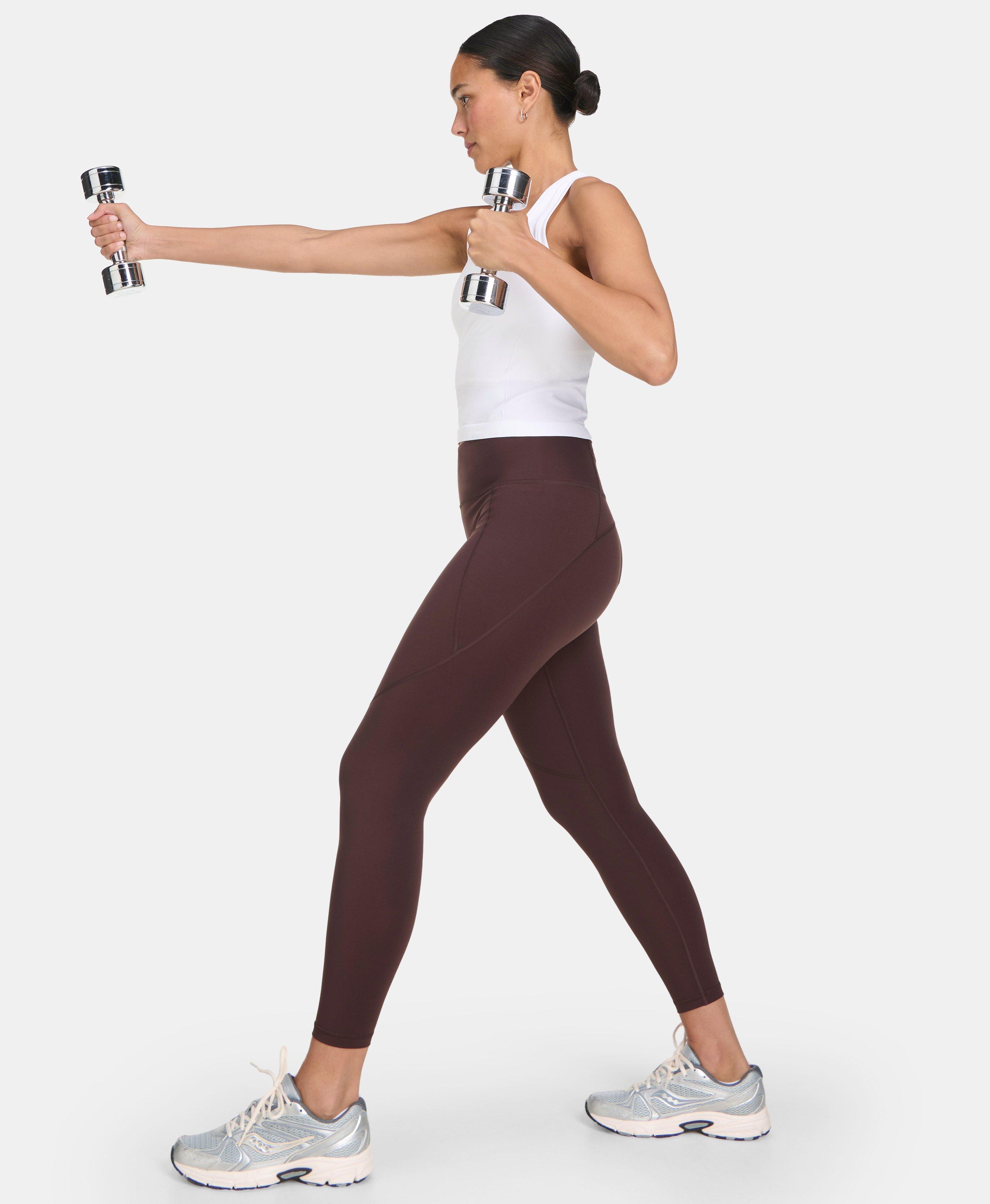 Sweaty Betty Power 7/8 Gym Leggings, Brown, Women's S