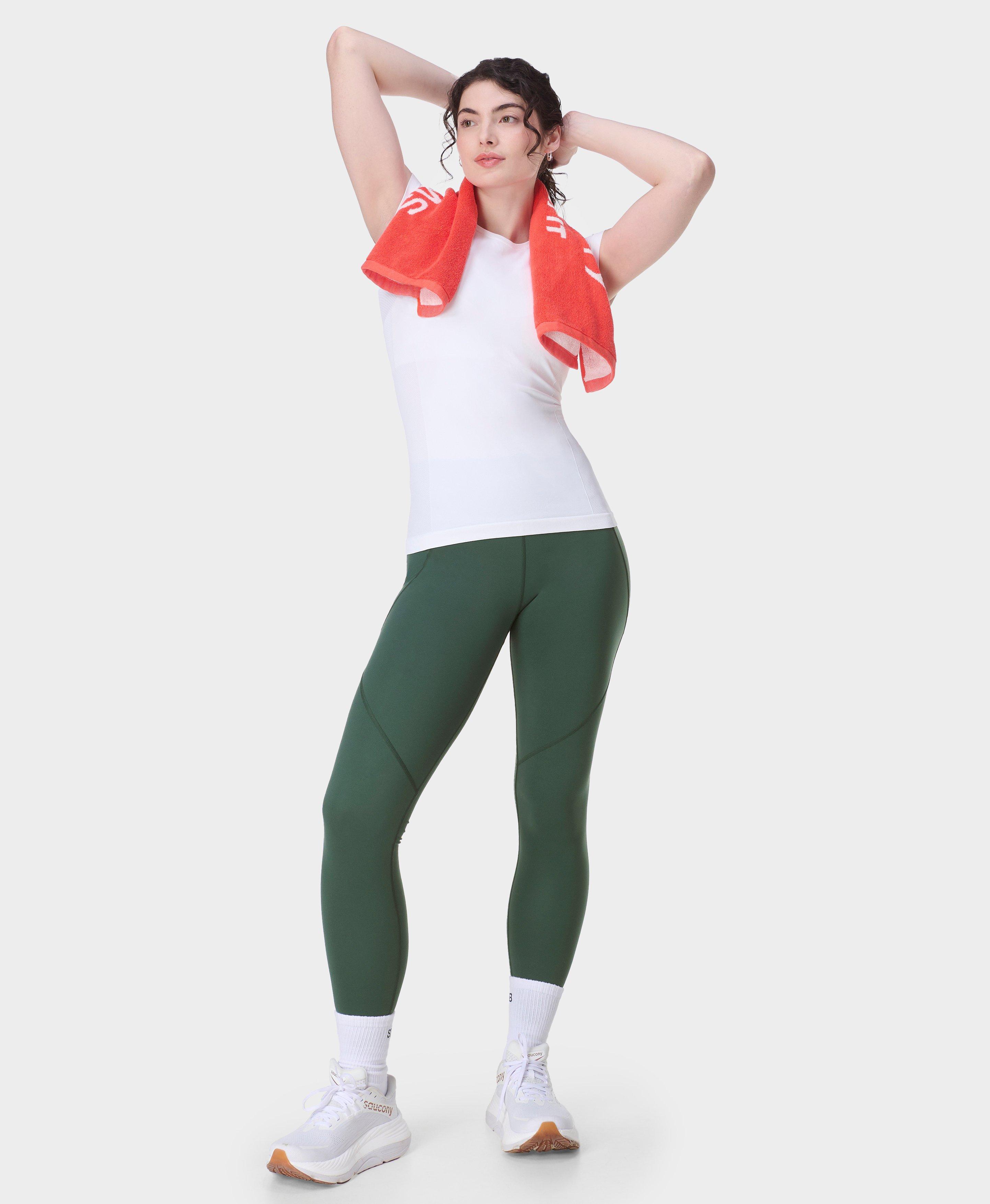 Sweaty Betty Power Ultra Sculpt High Waisted Gym Leggings, Trek Green