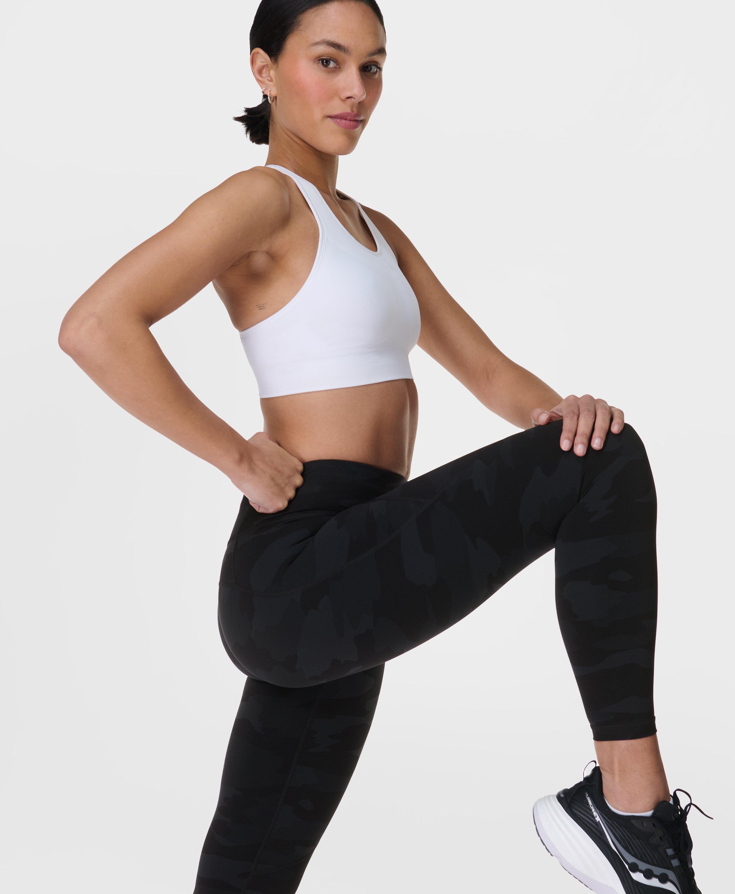 SWEATY BETTY Power 7/8 Perforated Gym Leggings in Black