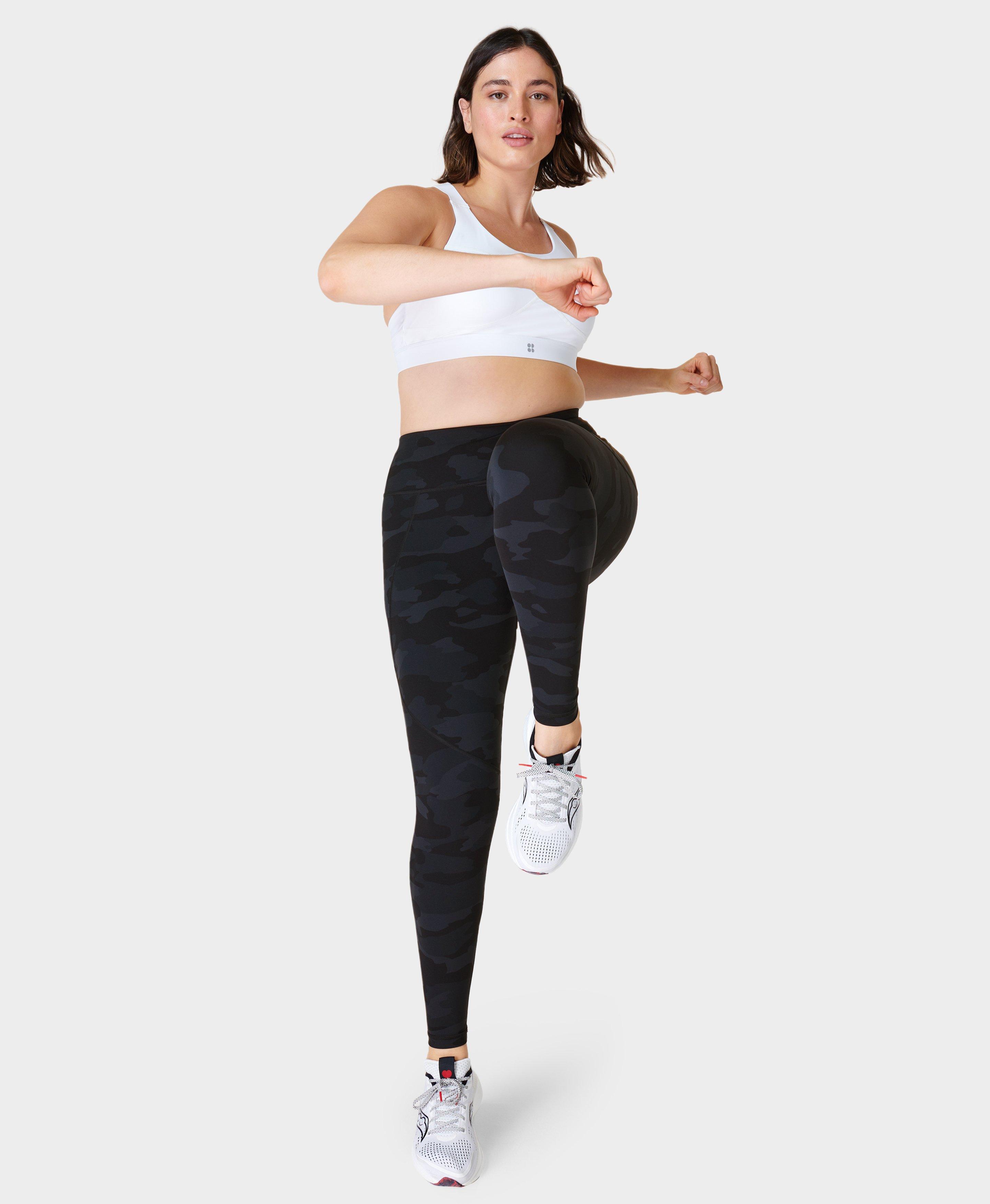 Power Gym Leggings - Ultra Black Camo Print | Women's Leggings | Sweaty ...