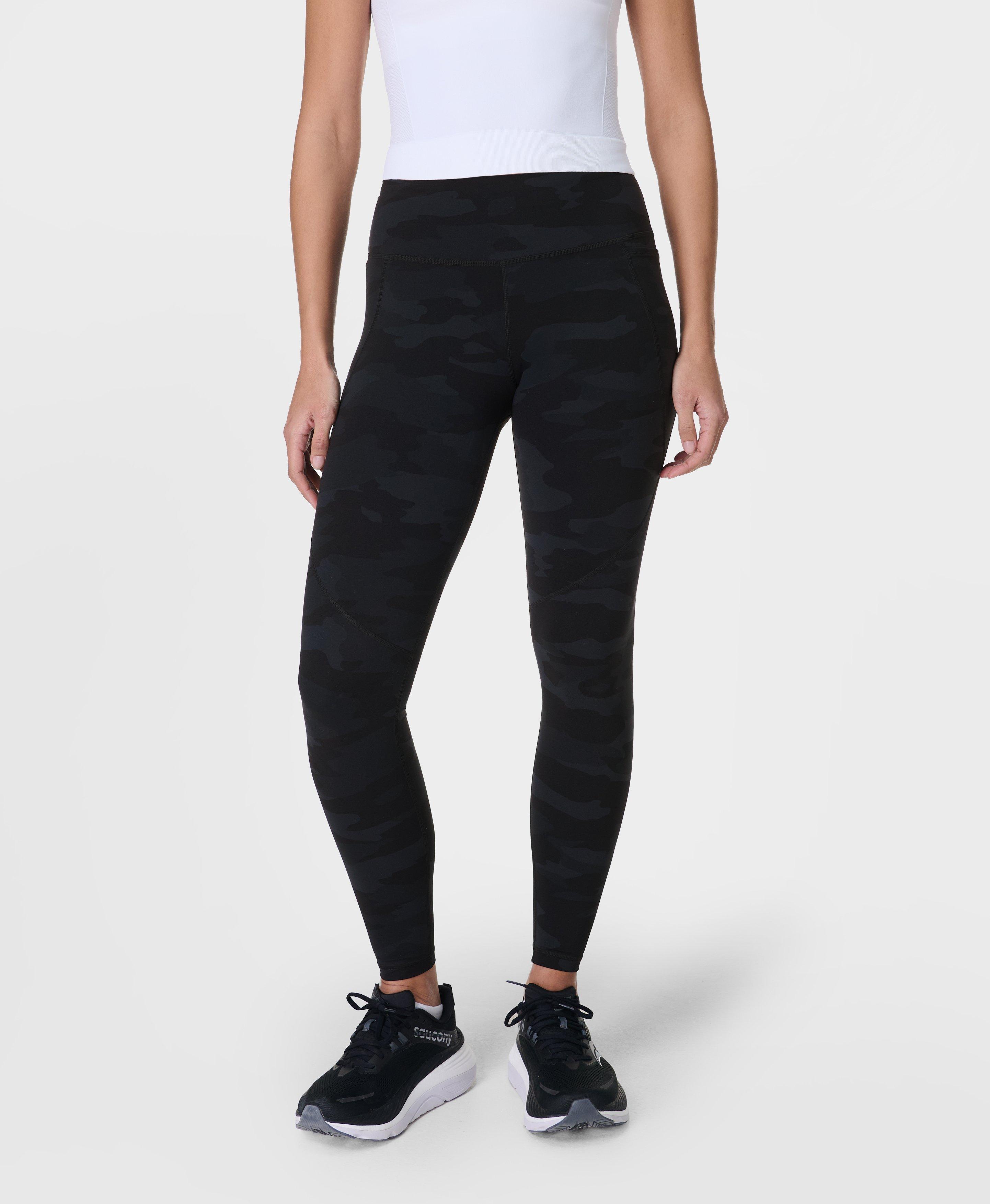 Black Extra Long Leggings with a Pattern