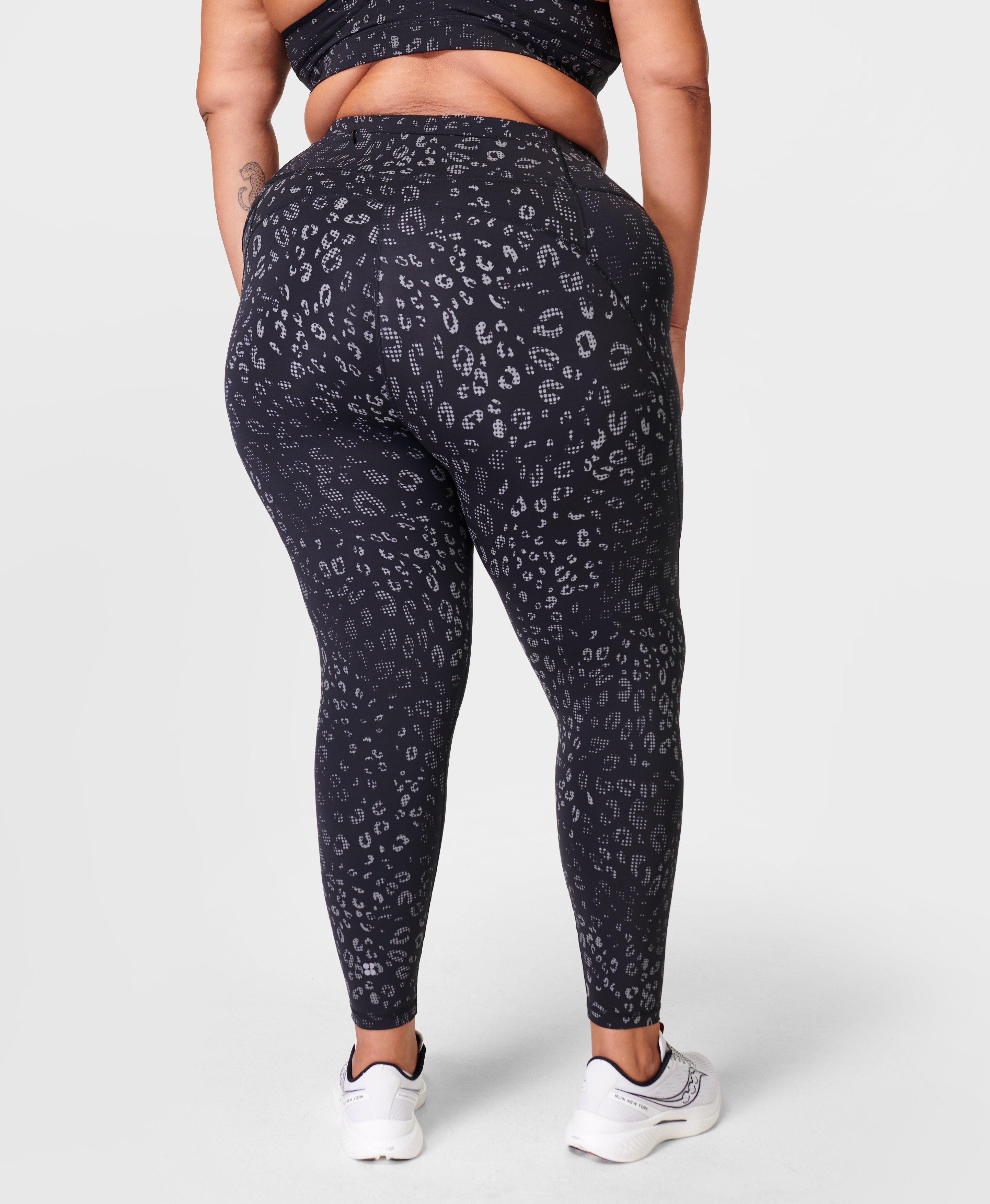 Jet Black Embossed Leopard Leggings – Bunnye Activewear