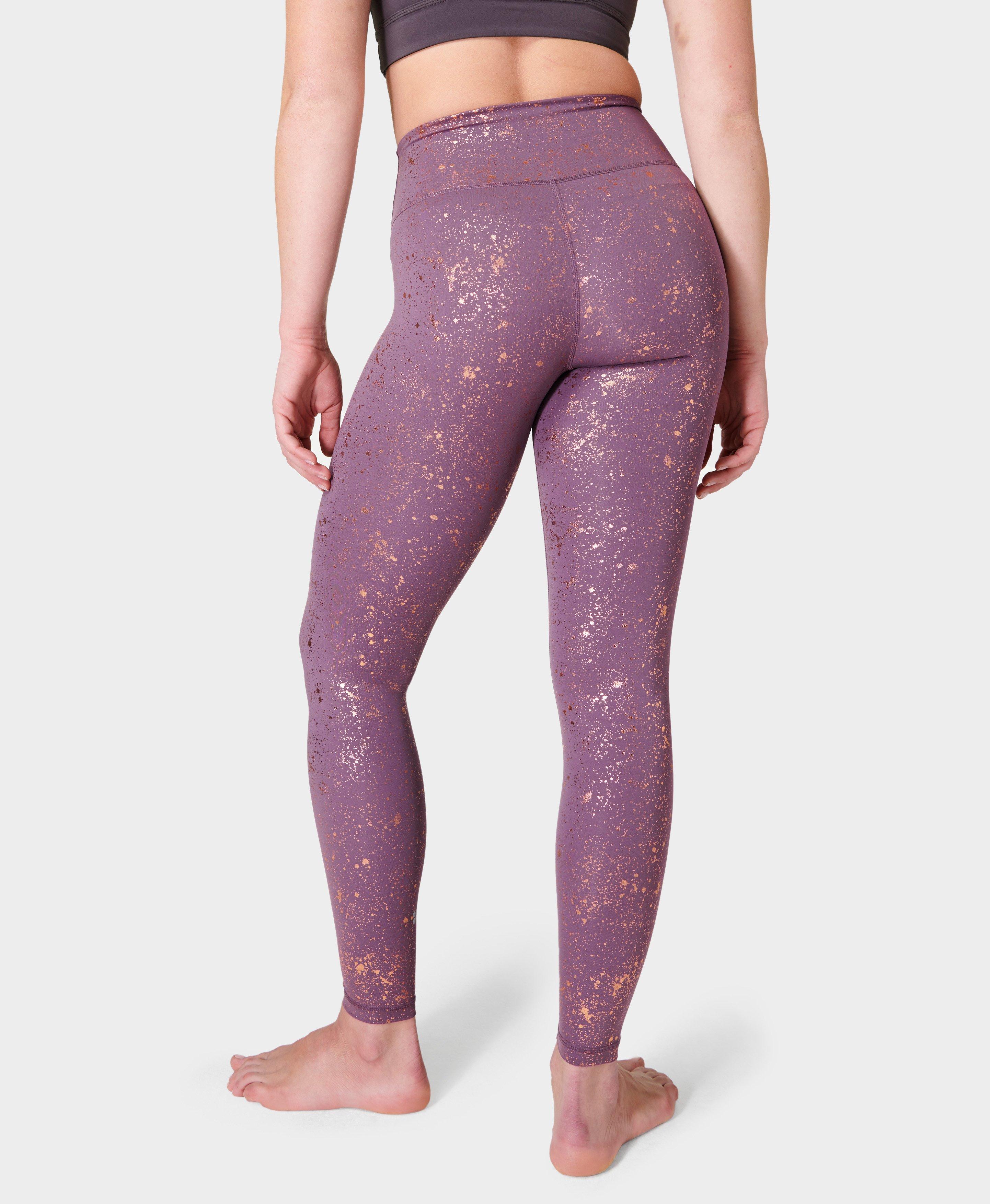 All Day 7/8 Leggings - Purple Pebble Print