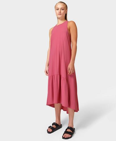 Explorer Ace Midi Dress, Adventure Pink | Sweaty Betty