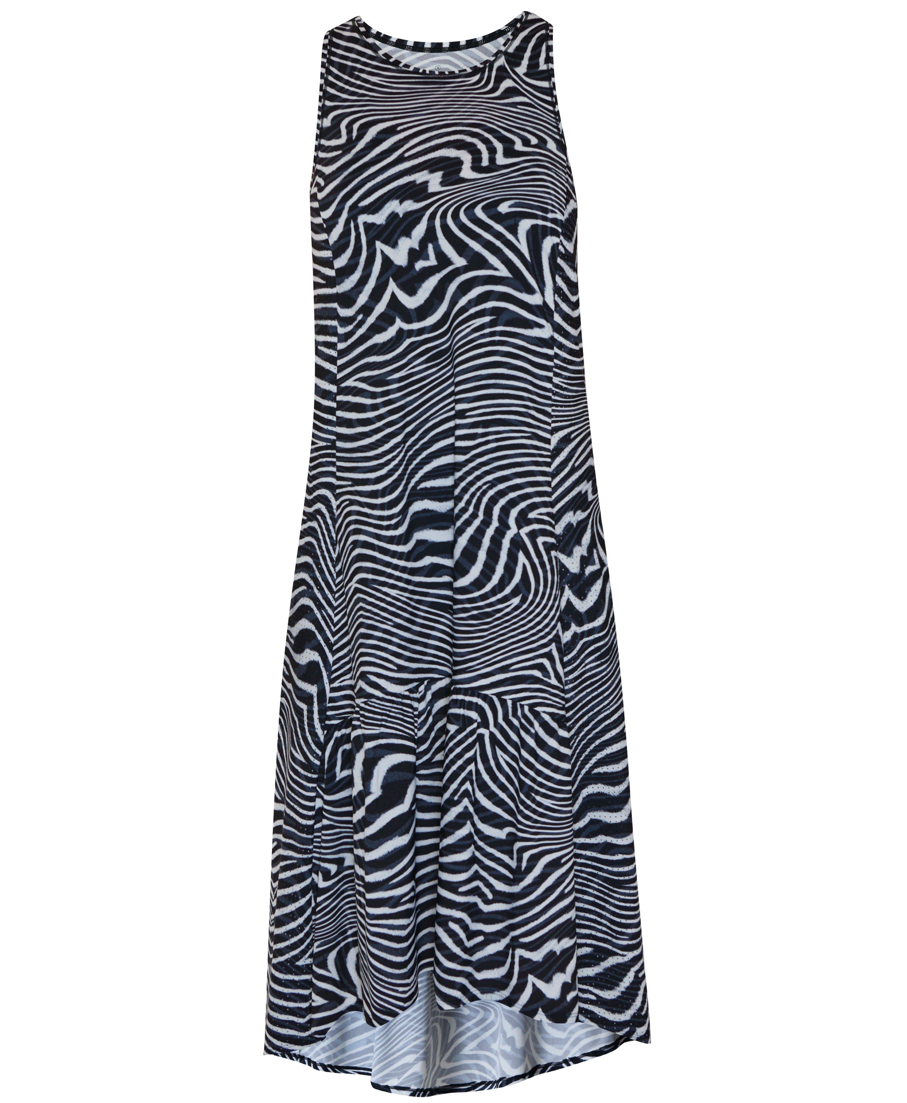 Explorer Ace Midi Dress Grey Exposure Print Women s Dresses and Jumpsuits Sweaty Betty