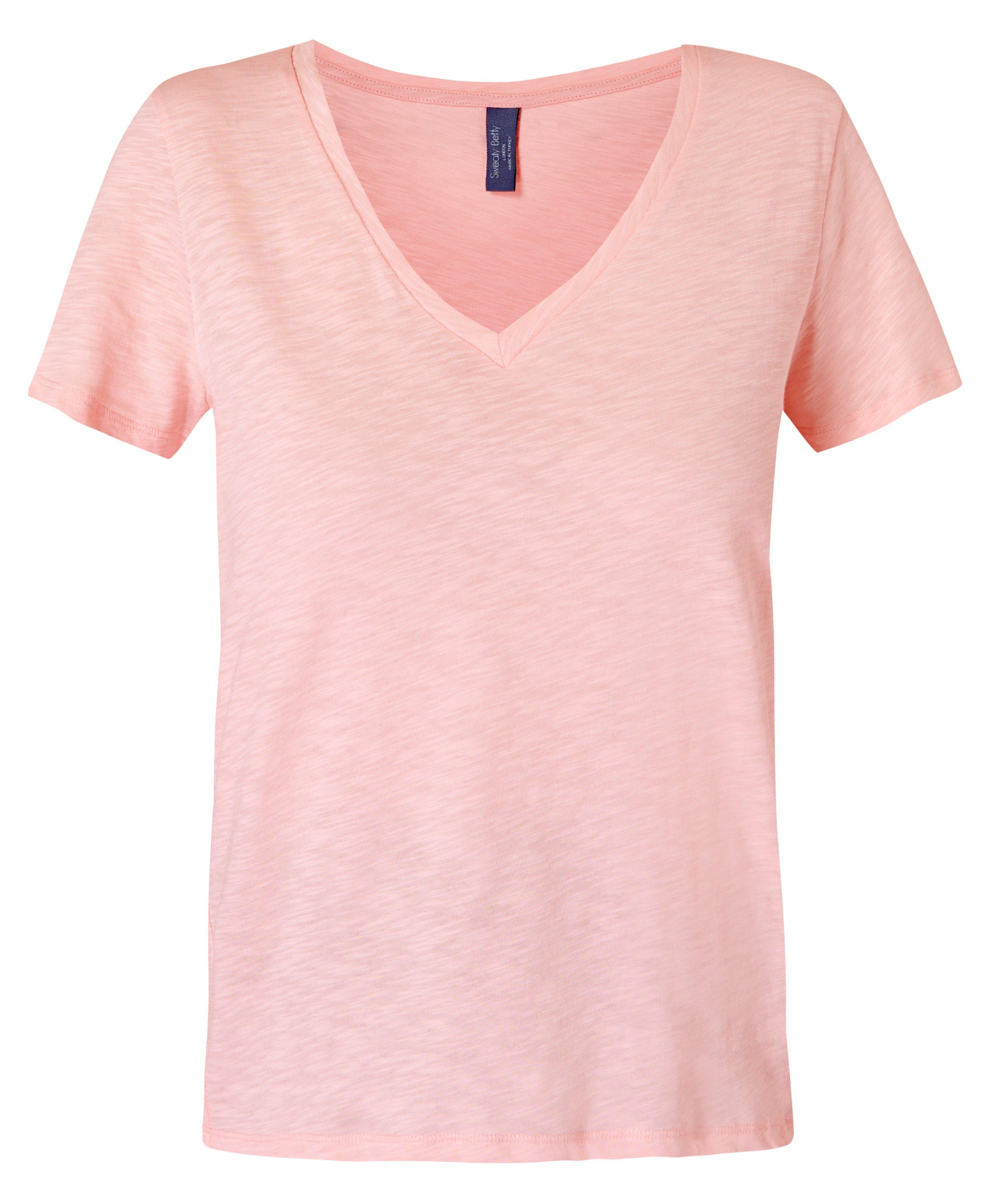 Refresh V-Neck T-Shirt - Soft Pink, Women's T-Shirts