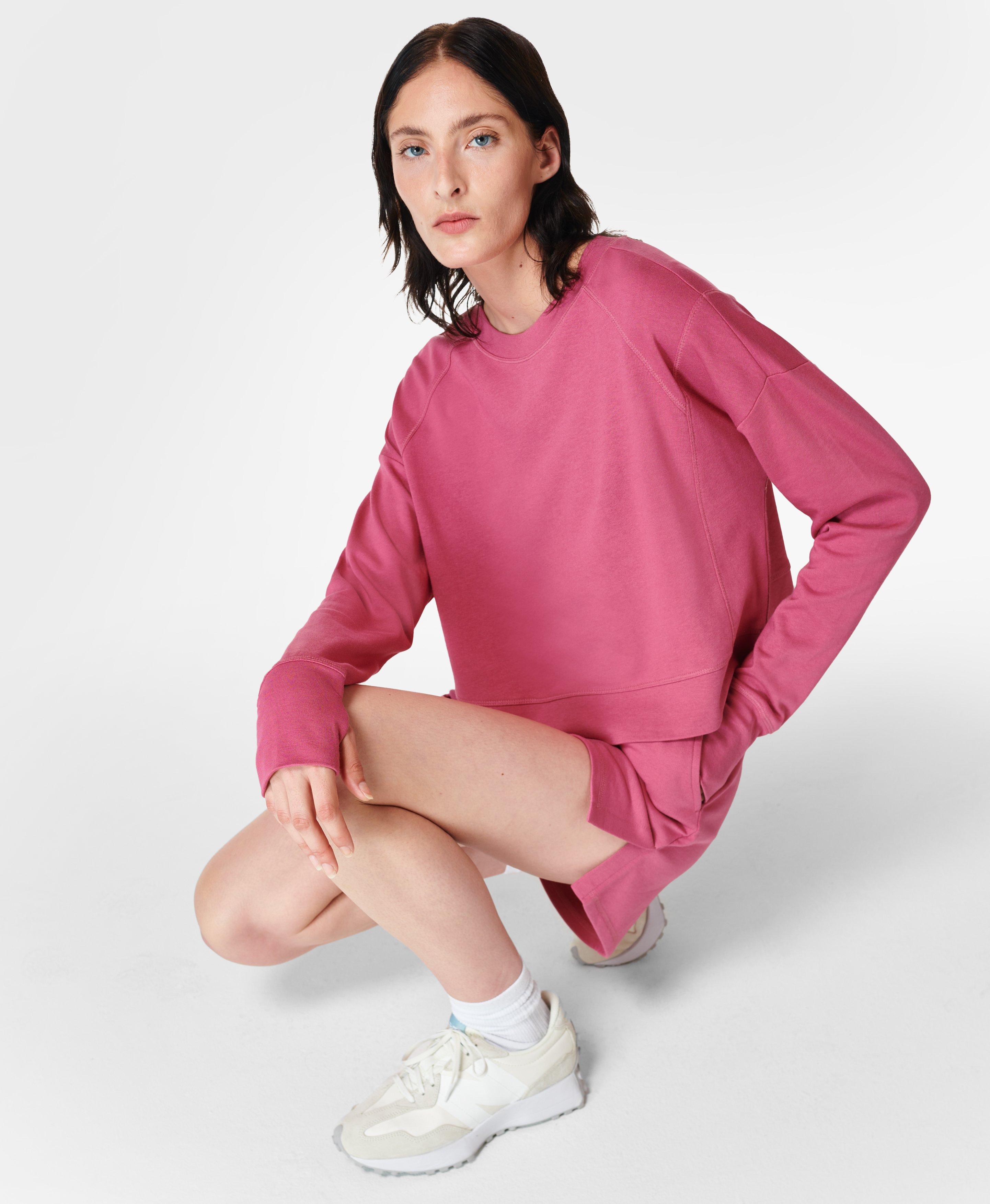 After Class Longline Sweatshirt - Punk Pink