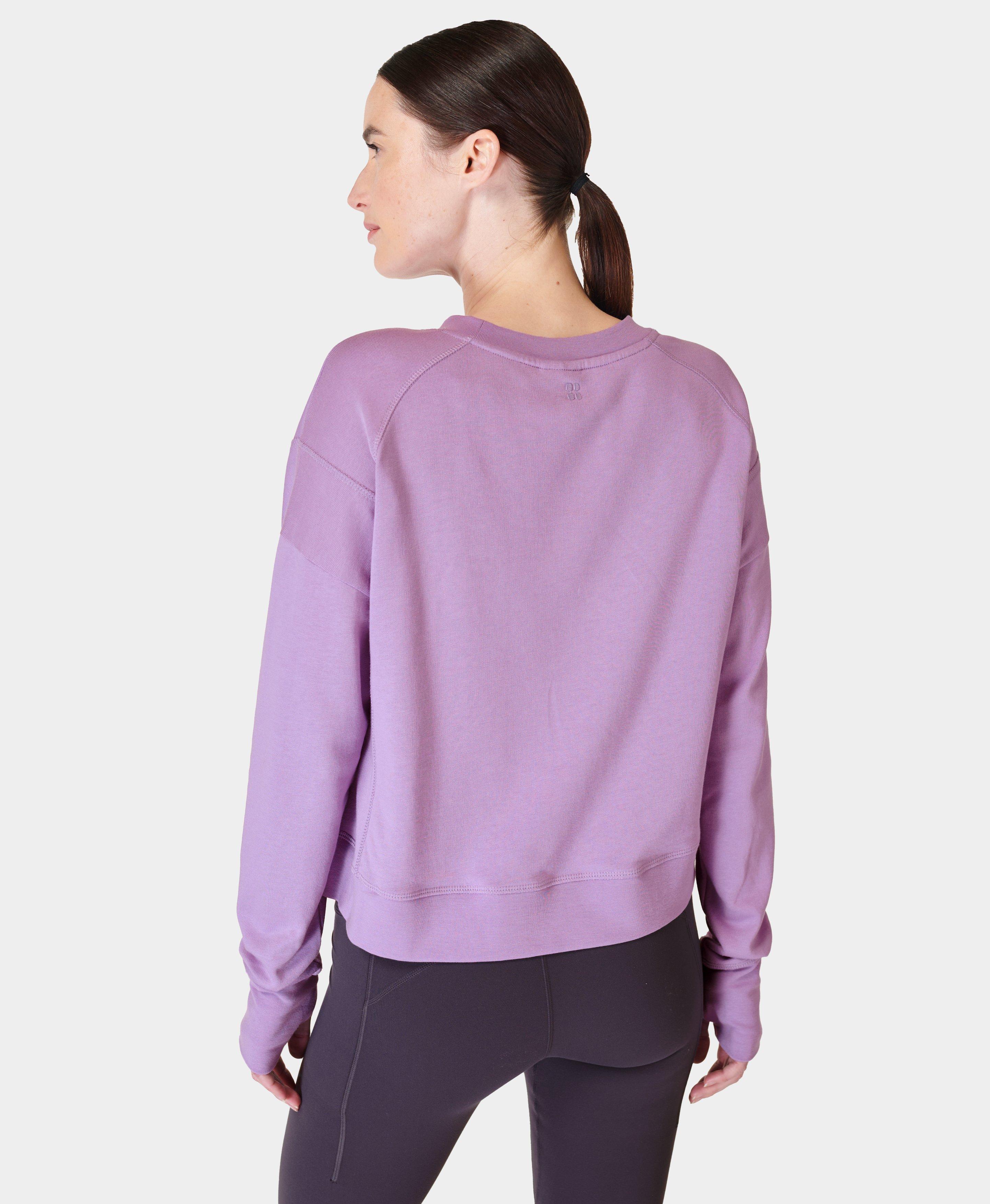 Purple 2024 sweatshirt womens