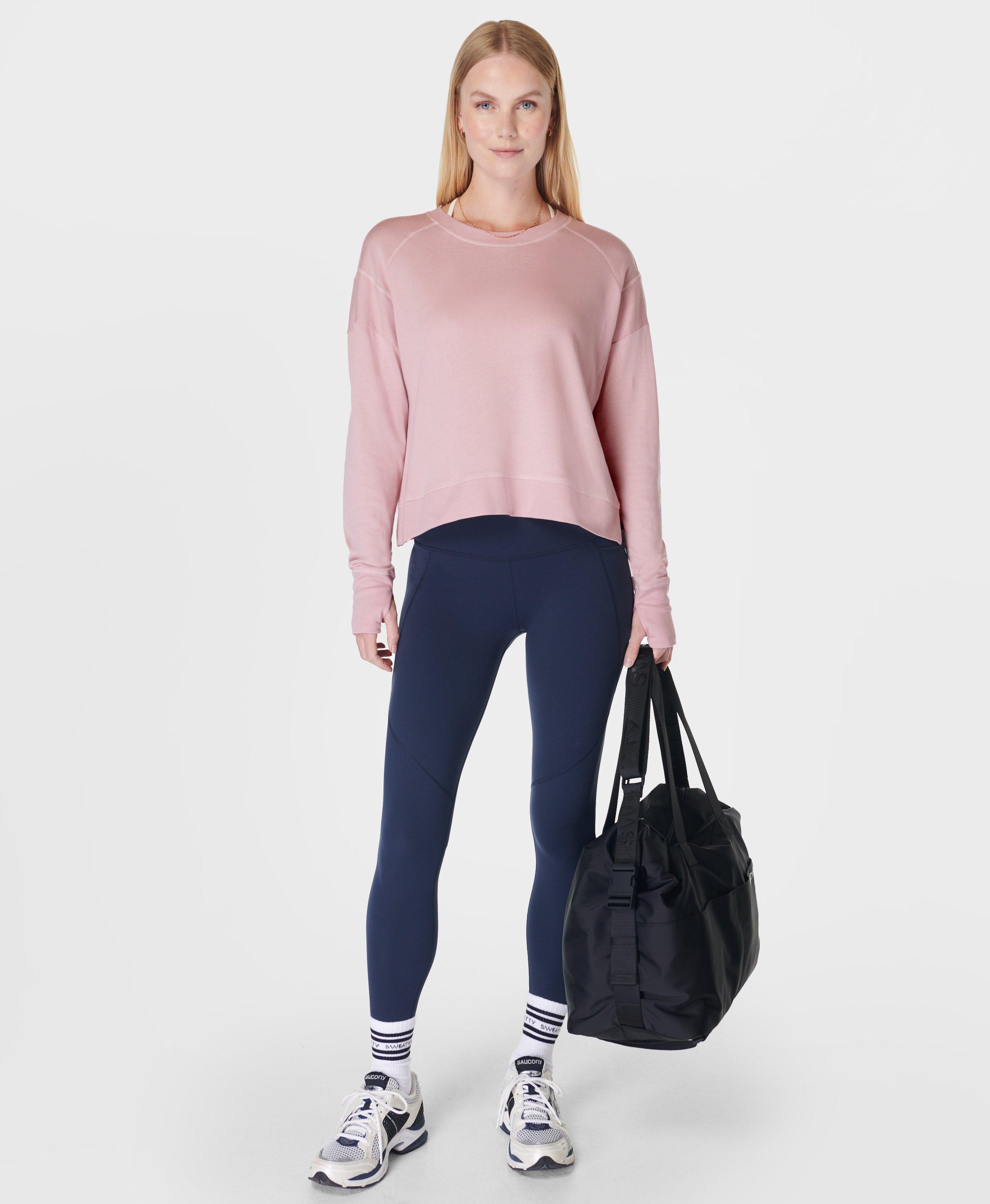 Sweaty betty pink sweatshirt sale