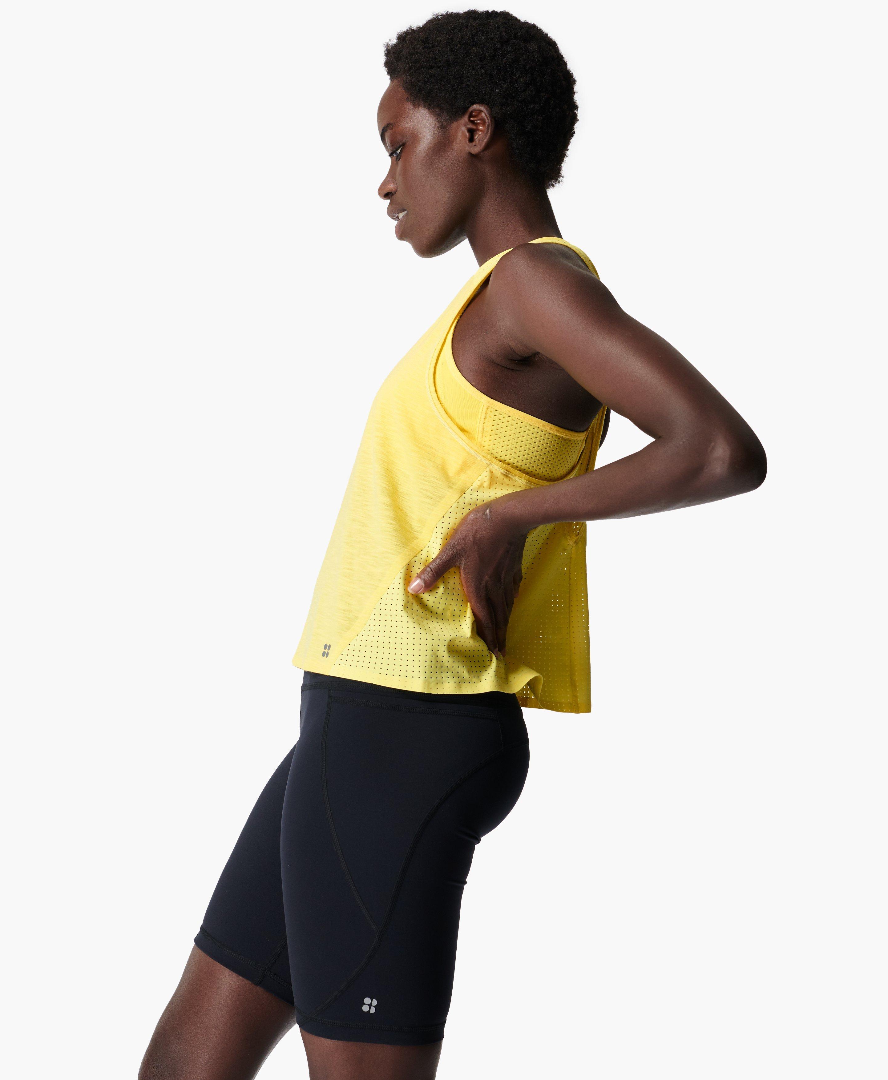 Yellow on sale running tank