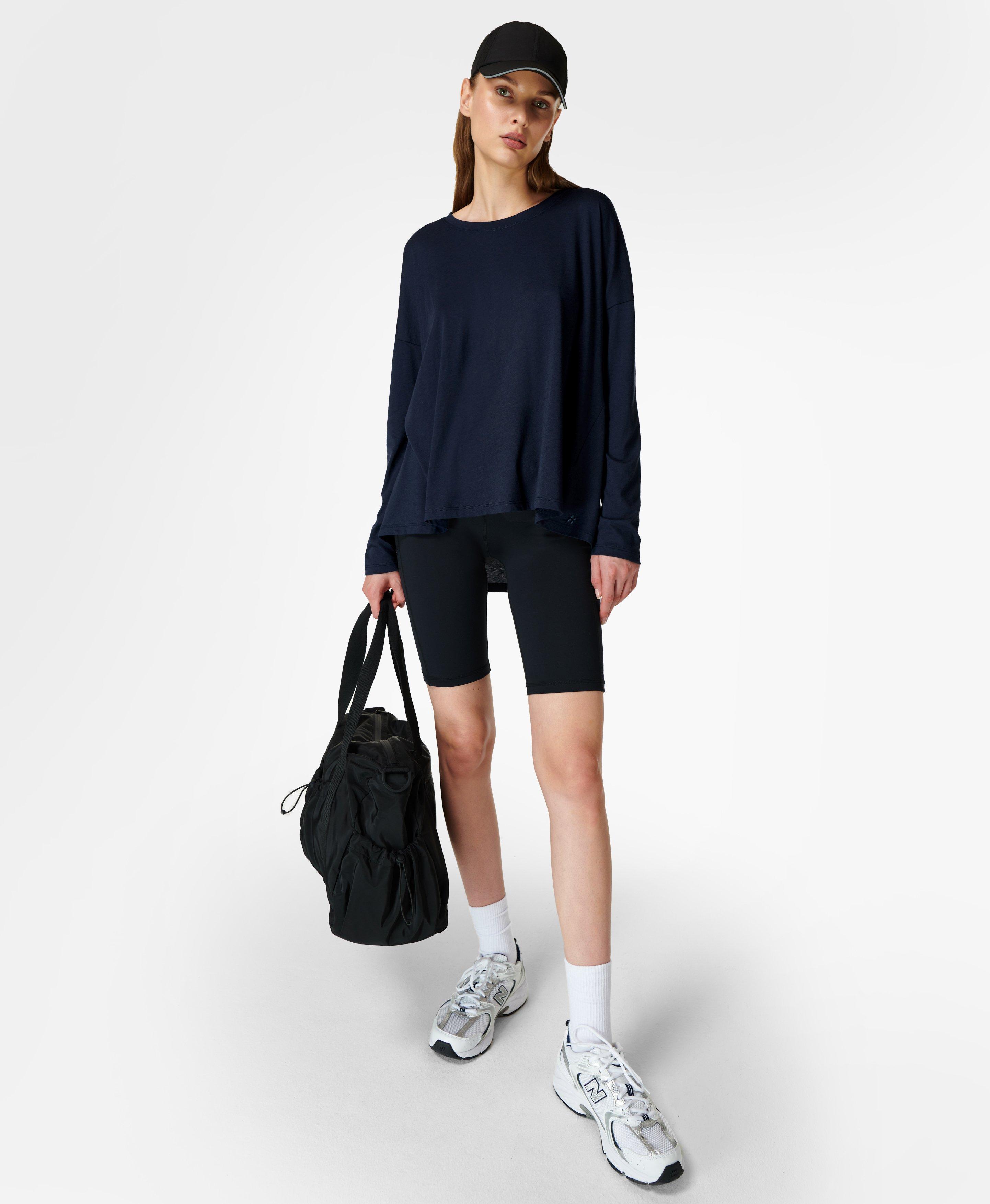 Easy Peazy Pima Top, Navy Blue | Sweaty Betty