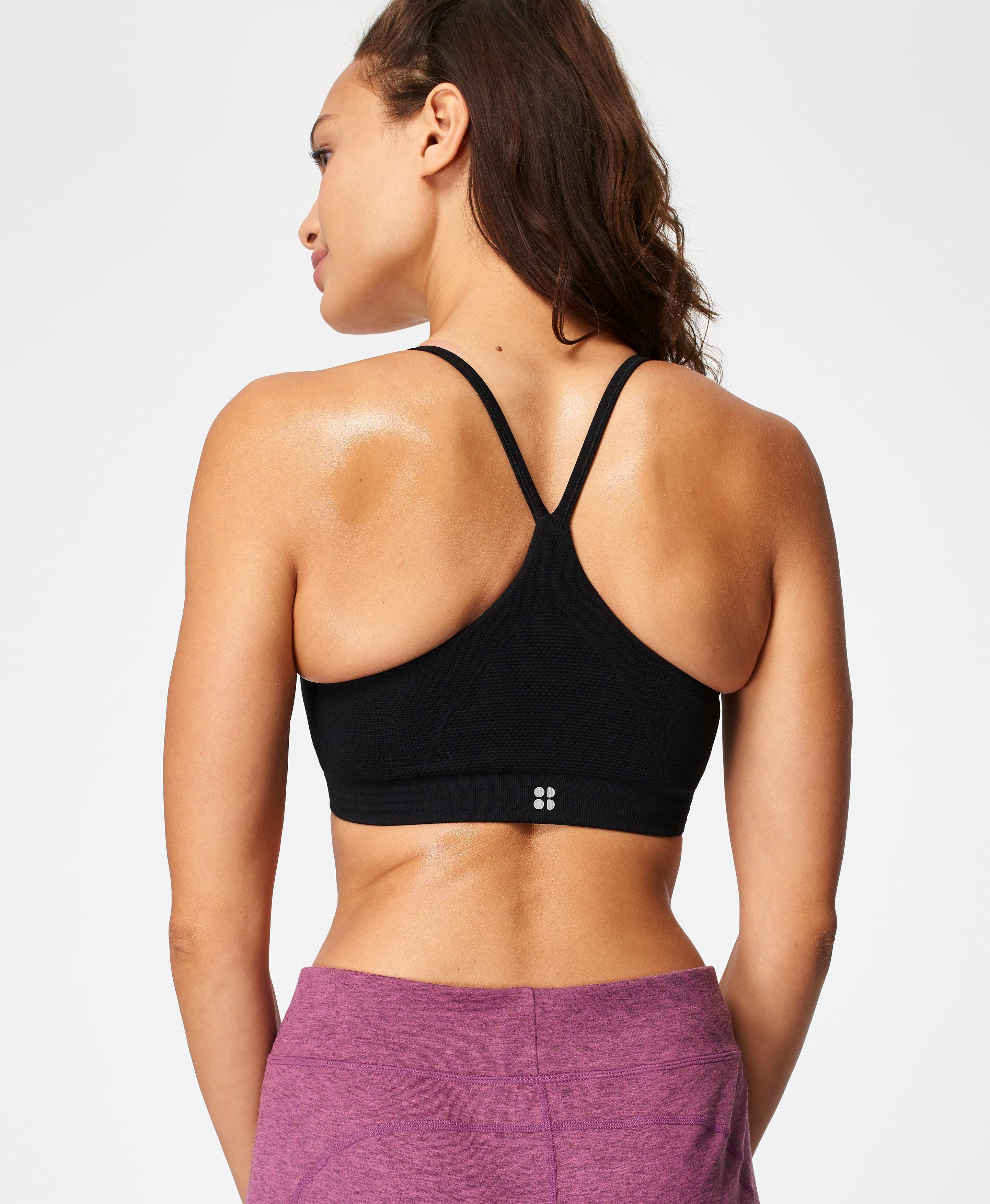 Sexy Hollow Sports Bra And Padding Set For Women Sweat Proof And Solid  Color Seamless Workout Leggings With Beautiful Back From Fourforme, $48.01