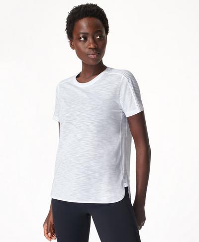 Breeze Running T-shirt, White | Sweaty Betty