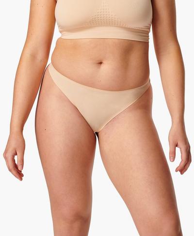 Barely There Thong, Shell Beige | Sweaty Betty