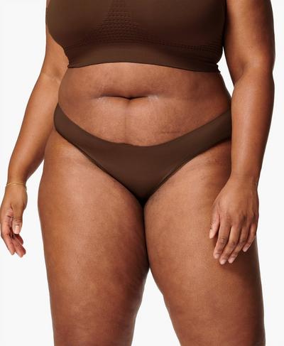 Barely There Briefs, Brown | Sweaty Betty