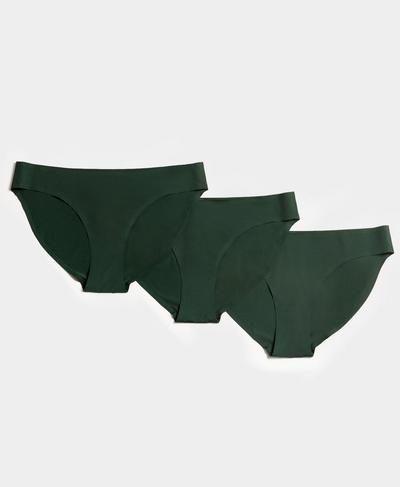 Barely There Pant 3 Pack, Trek Green | Sweaty Betty
