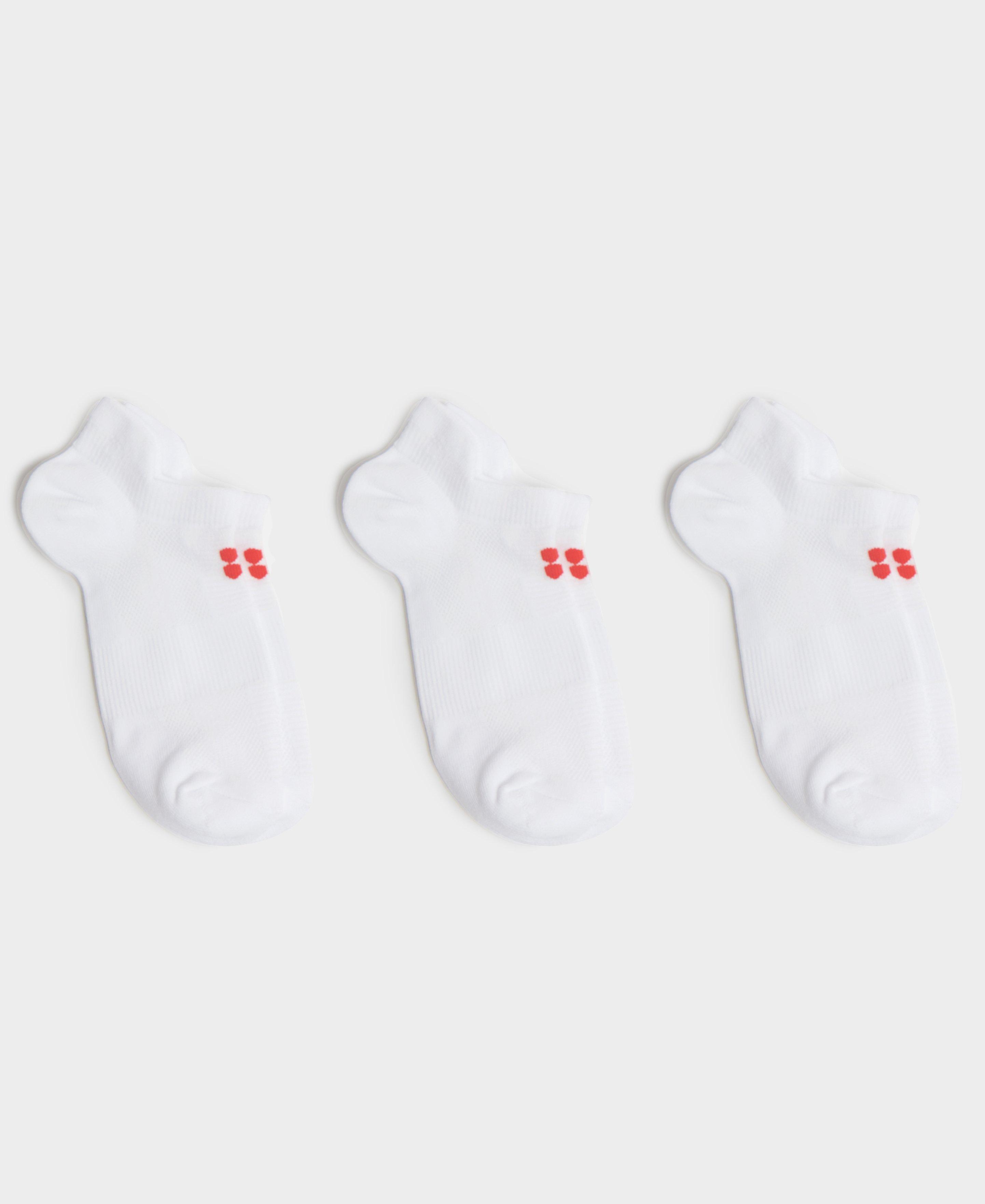 Lightweight Trainer Socks 3 Pack , White A | Sweaty Betty