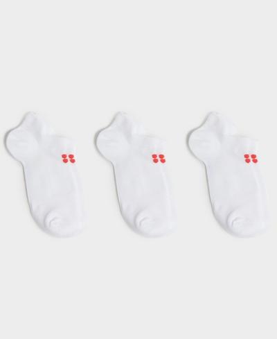 Lightweight Trainer Socks 3 Pack , White A | Sweaty Betty