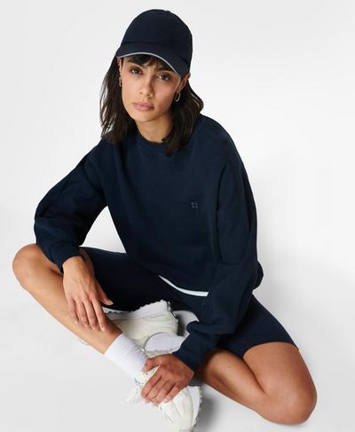 Essentials Sweatshirt, Navy Blue | Sweaty Betty