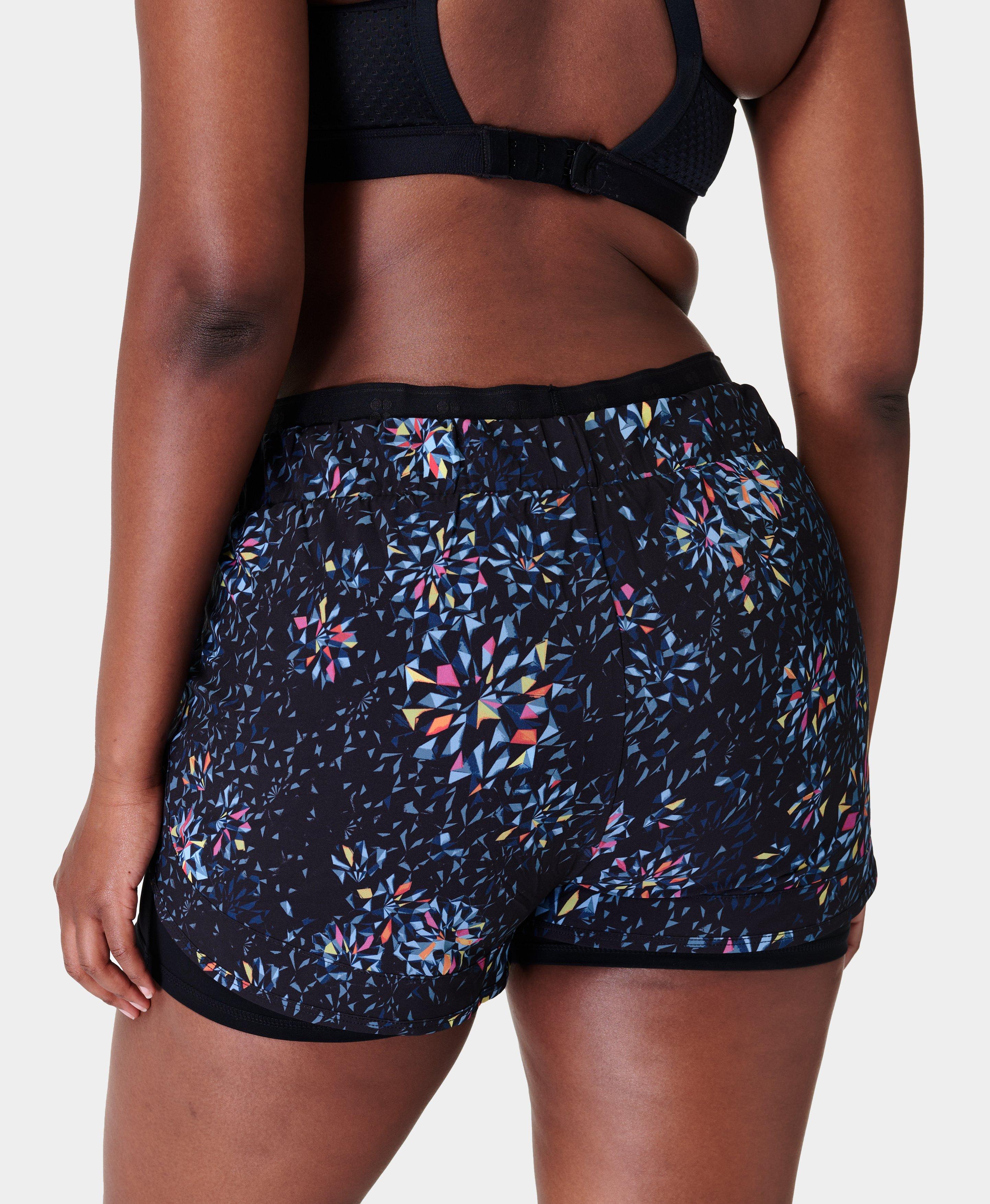 Black hotsell floral shorts