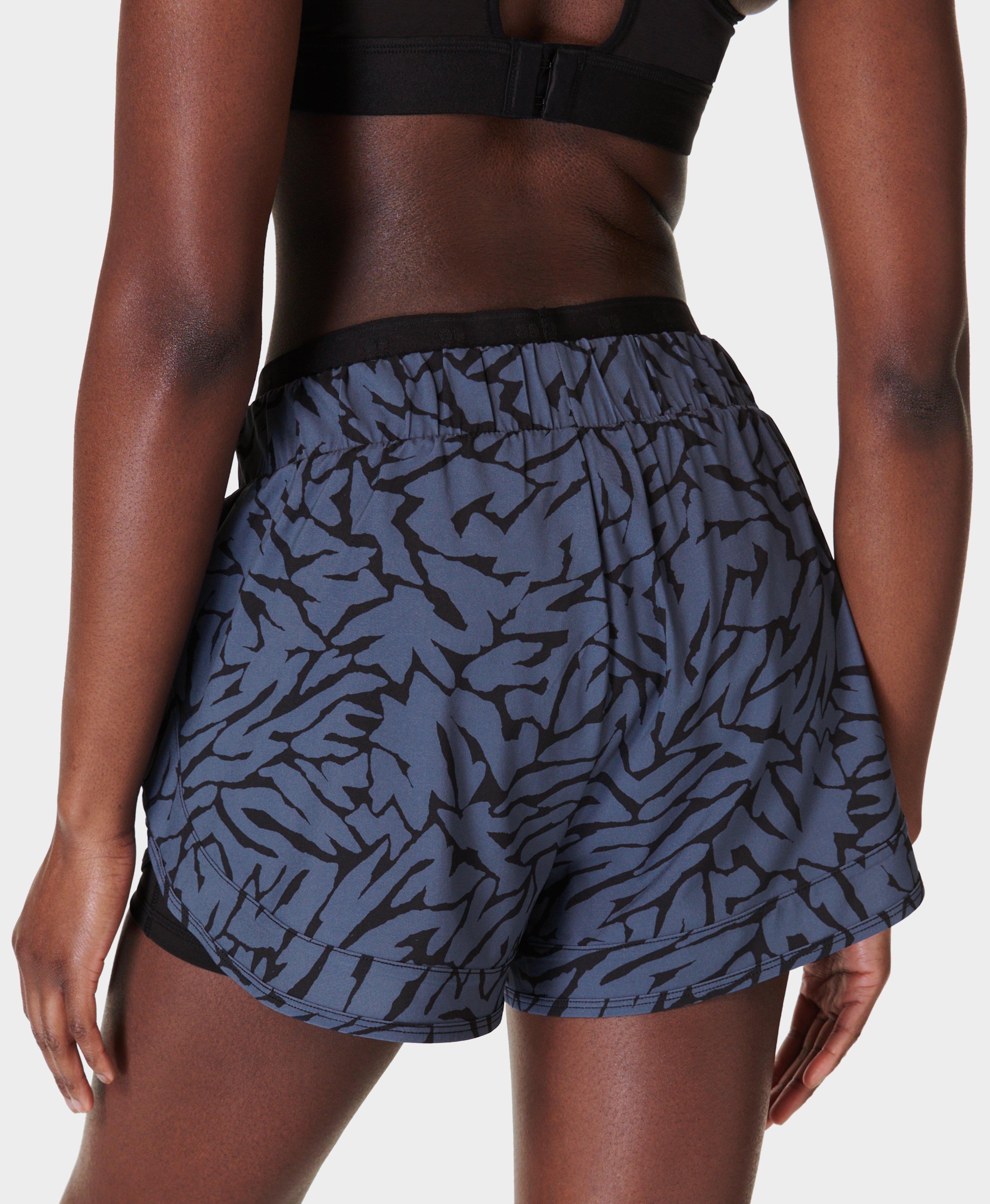 On Your Marks 4” Running Shorts - Blue Voyage Print | Women's