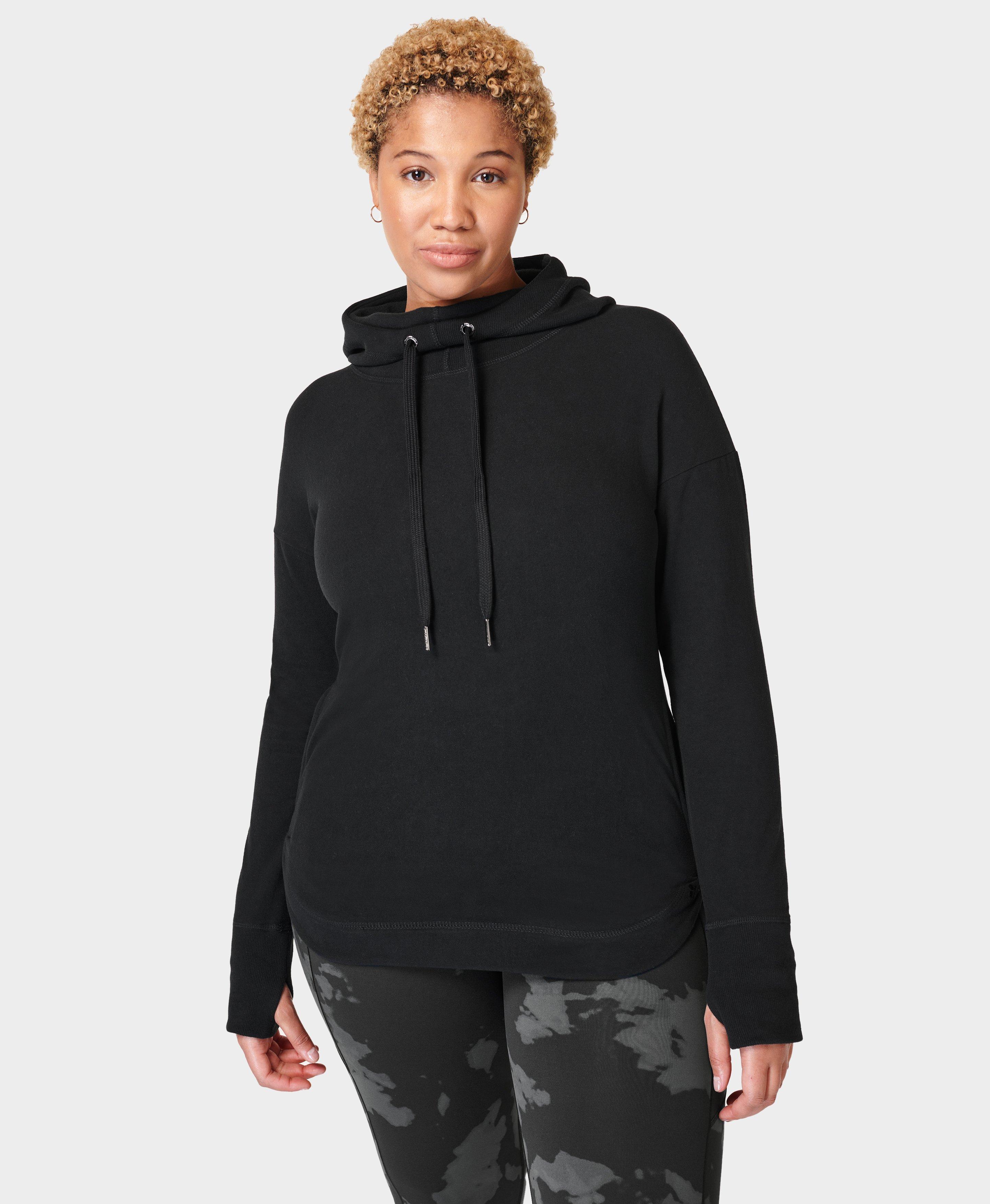 Escape Luxe Fleece Hoodie Black Sweaty Betty