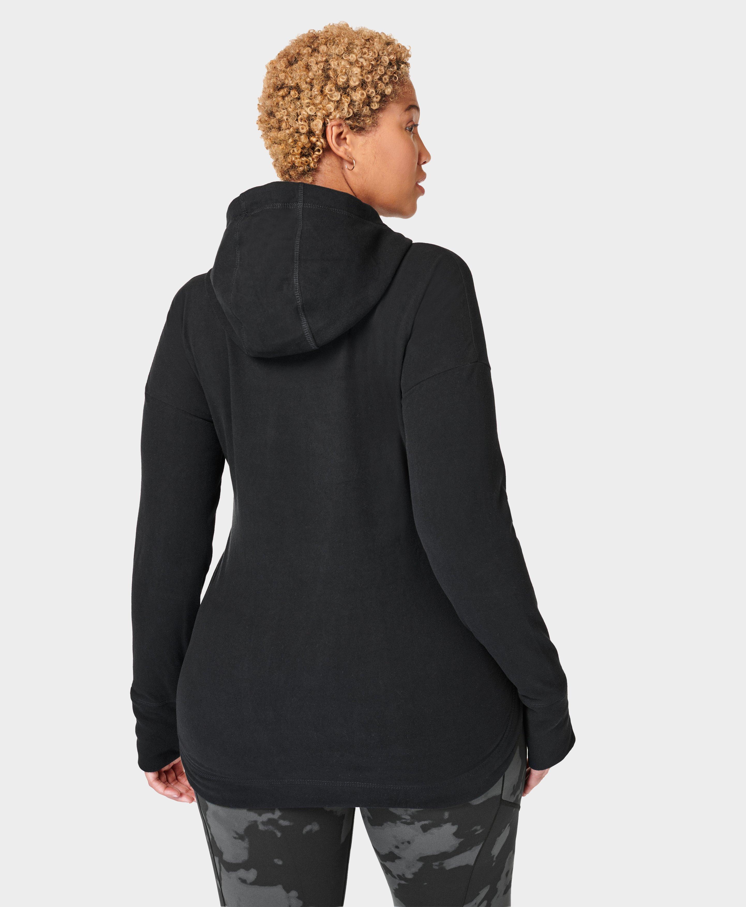 Escape Luxe Fleece Hoodie Black Sweaty Betty