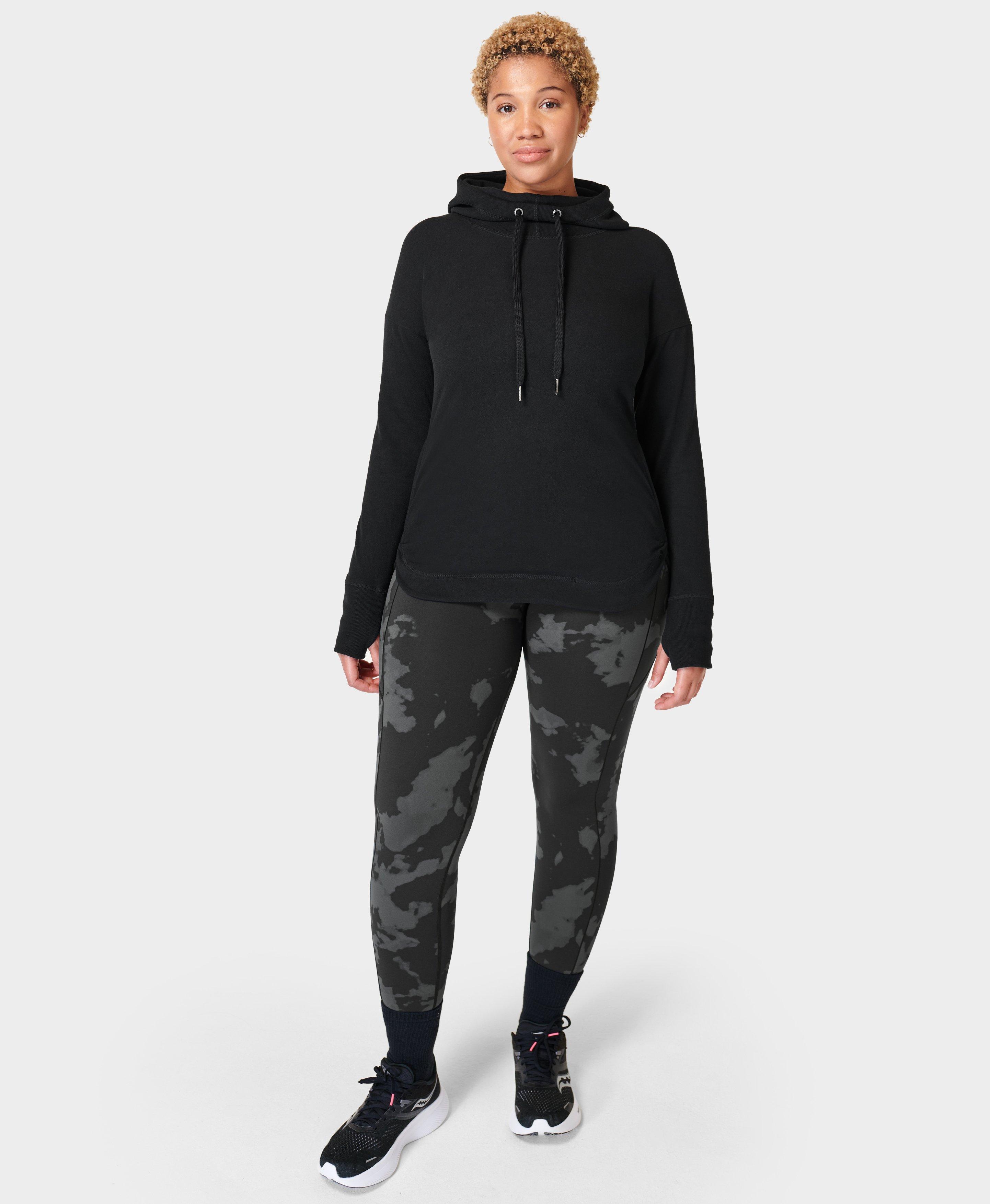 Escape Luxe Fleece Hoodie Black Sweaty Betty