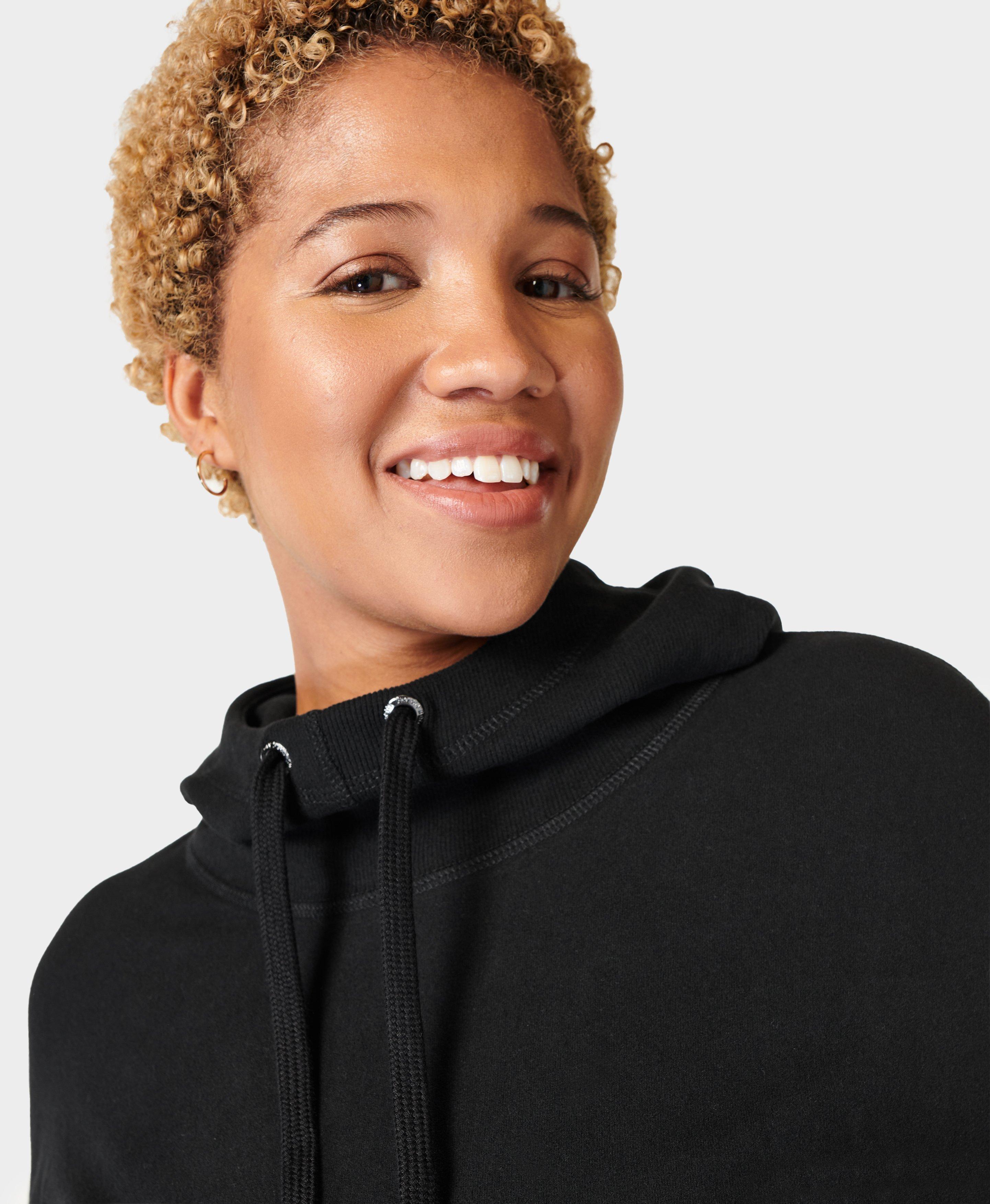 Escape Luxe Fleece Hoodie Black Sweaty Betty