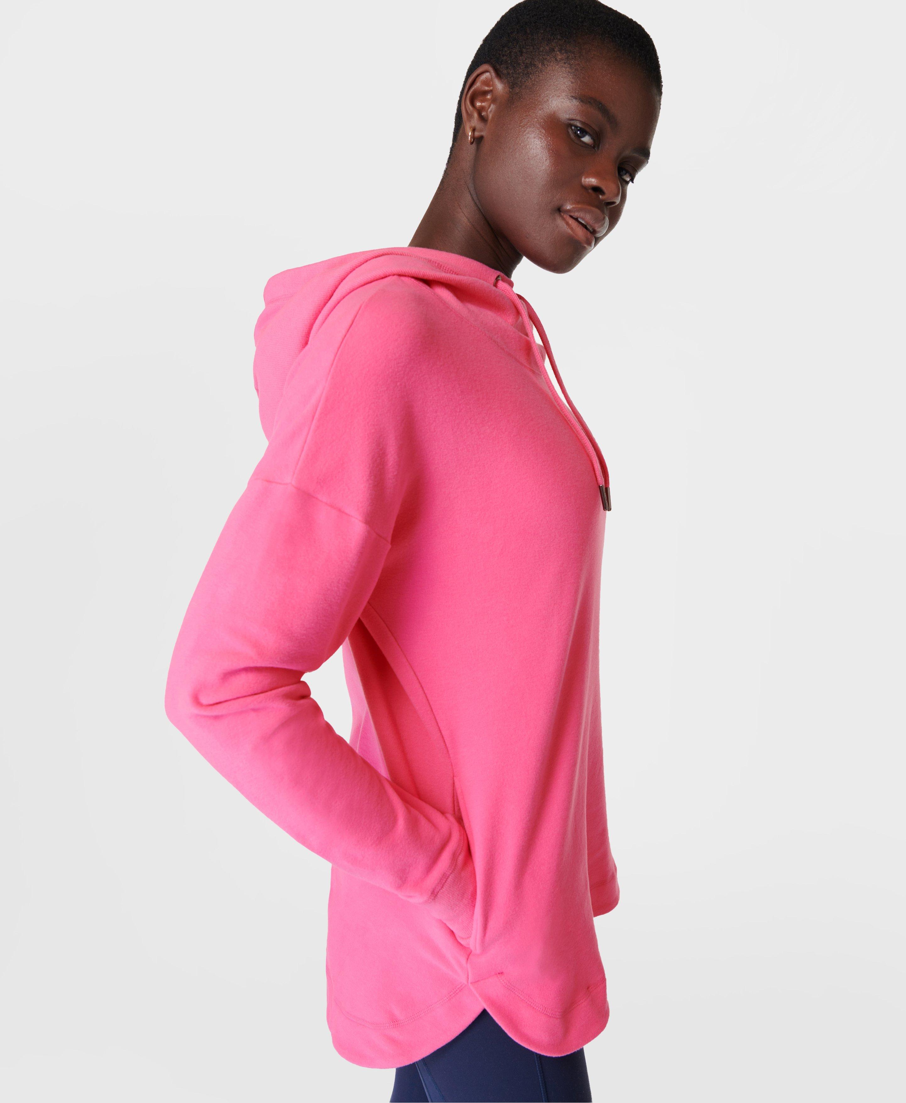 Escape Luxe Fleece Hoody - Camellia Pink | Women's Jumpers, Sweatshirts ...