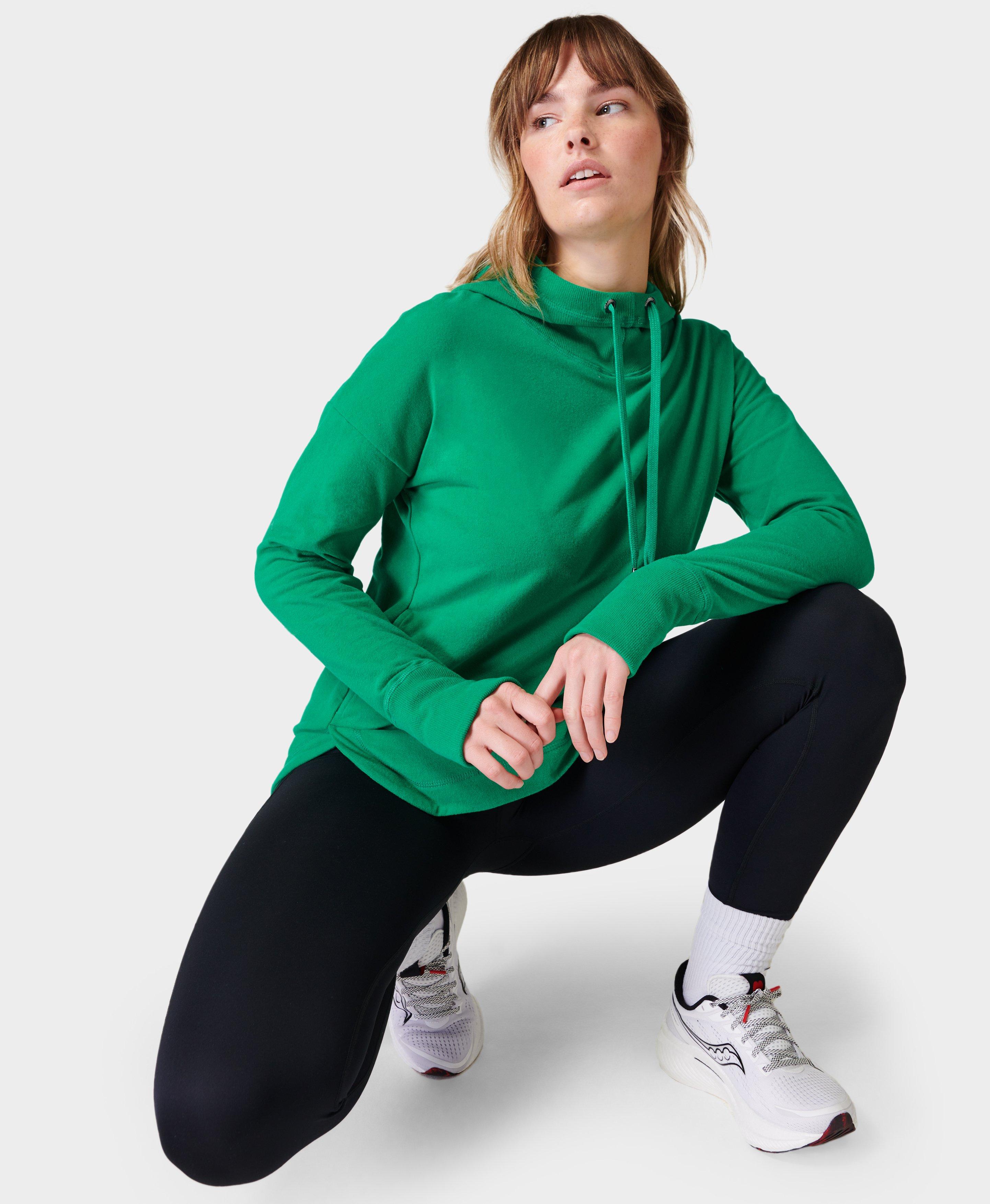 Escape Luxe Fleece Hoodie - Electro Green, Women's Jumpers, Sweatshirts &  Hoodies