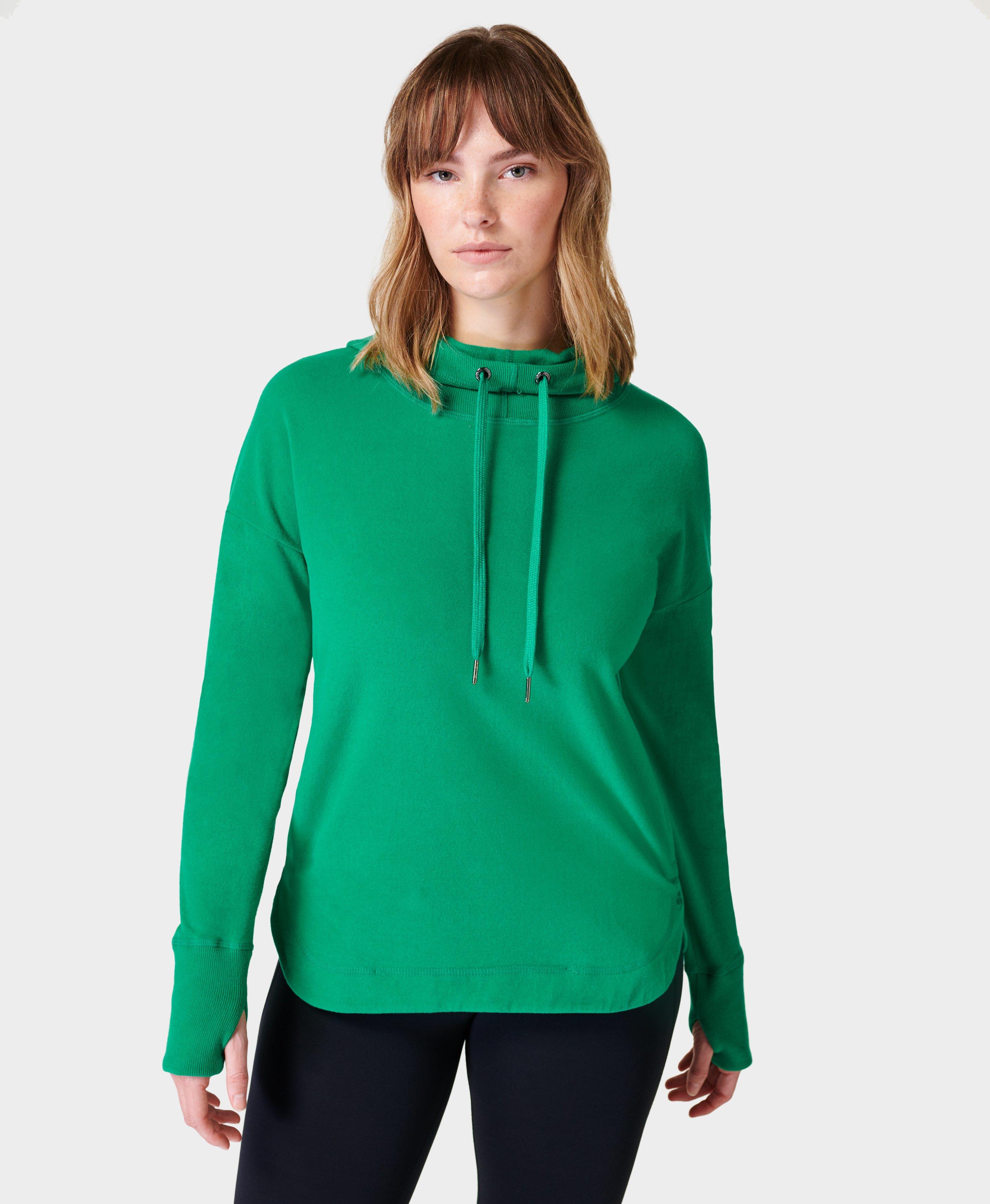 Escape Luxe Fleece Hoodie - Electro Green, Women's Jumpers, Sweatshirts &  Hoodies