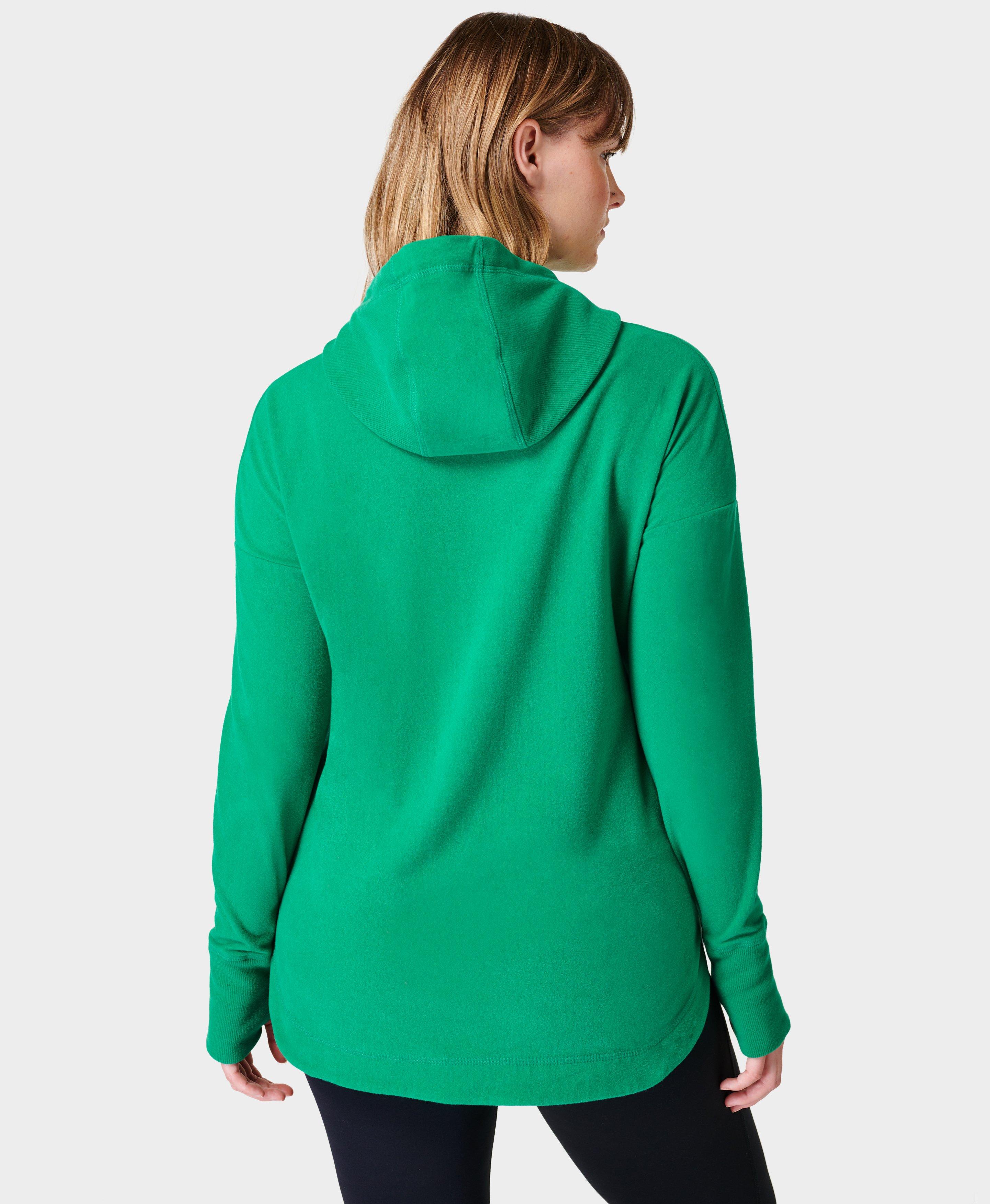 Escape Luxe Fleece Hoodie - Electro Green, Women's Jumpers, Sweatshirts &  Hoodies