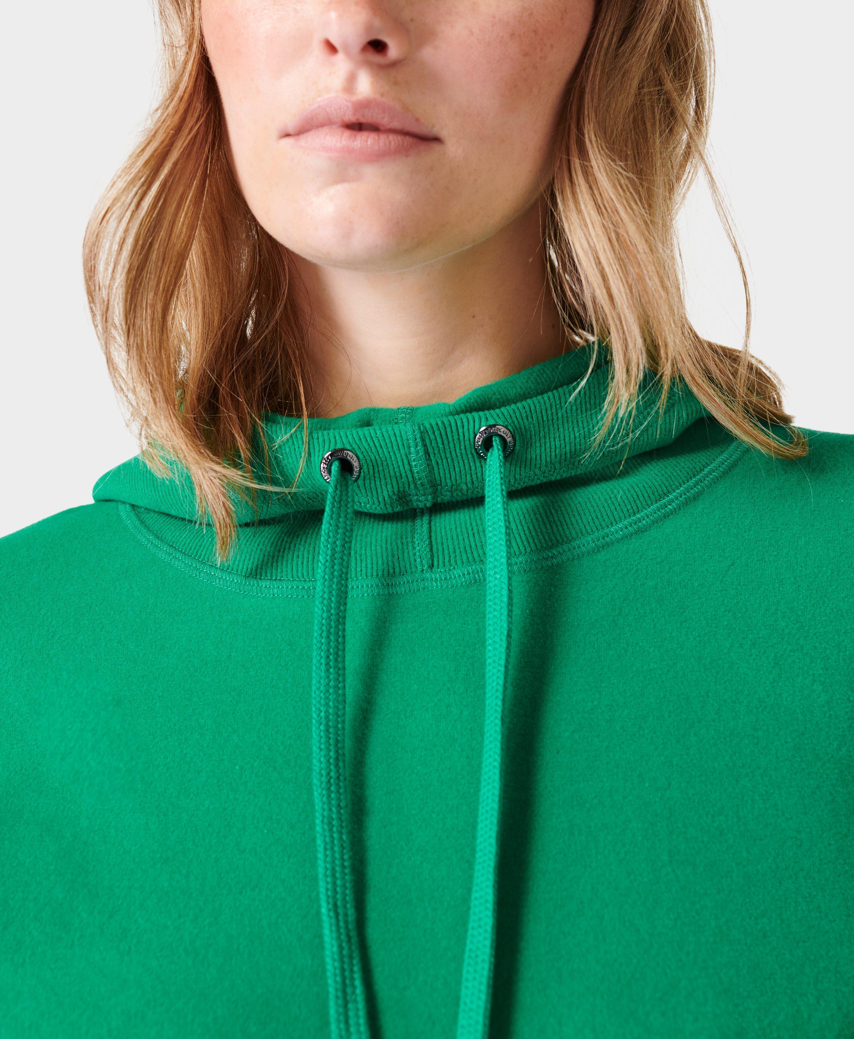 Hunter Green Fleece Lightweight Sweatshirt, Boutique Elise