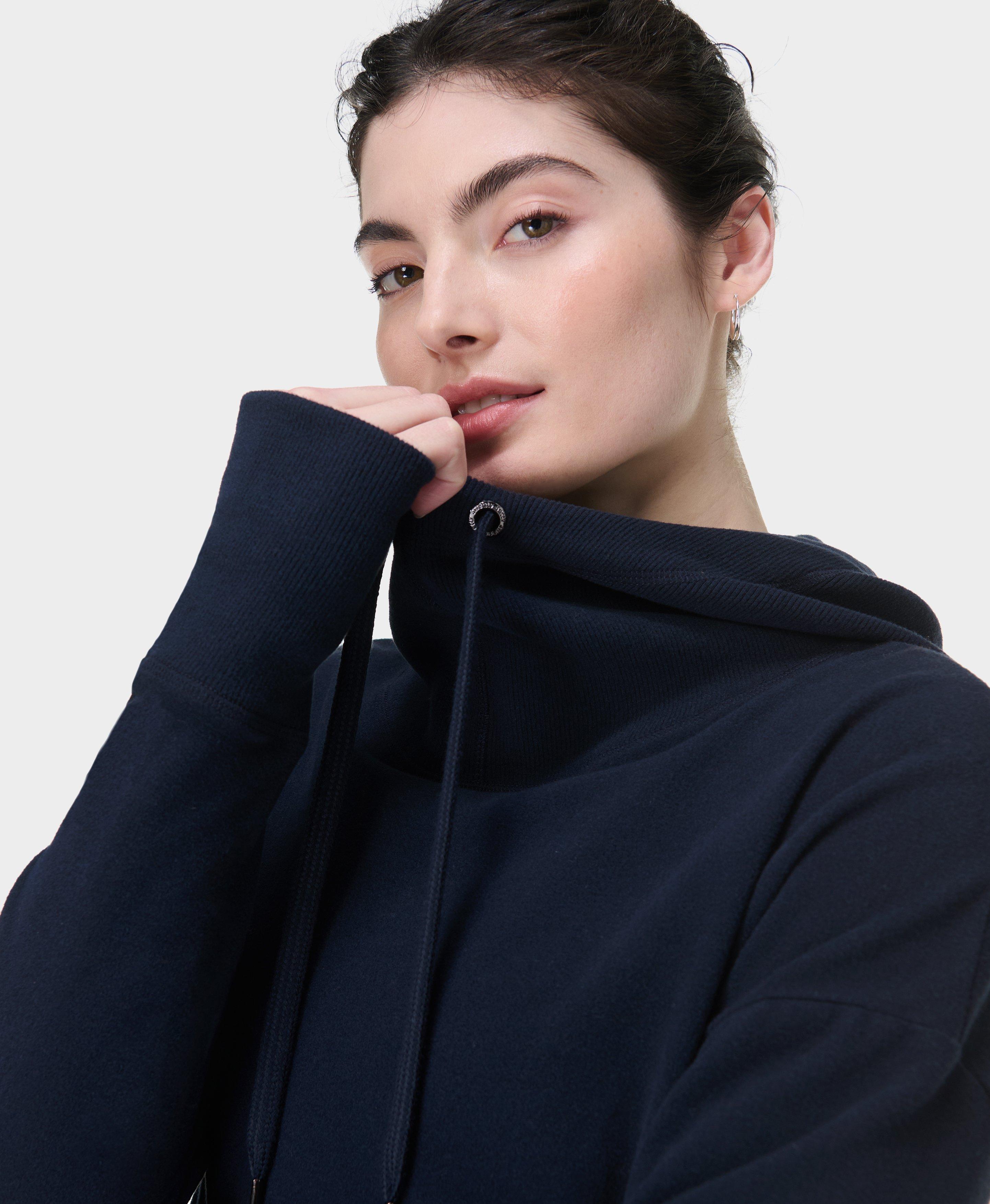 Cozy Escape Hooded Pullover Set - Slate Blue 1X